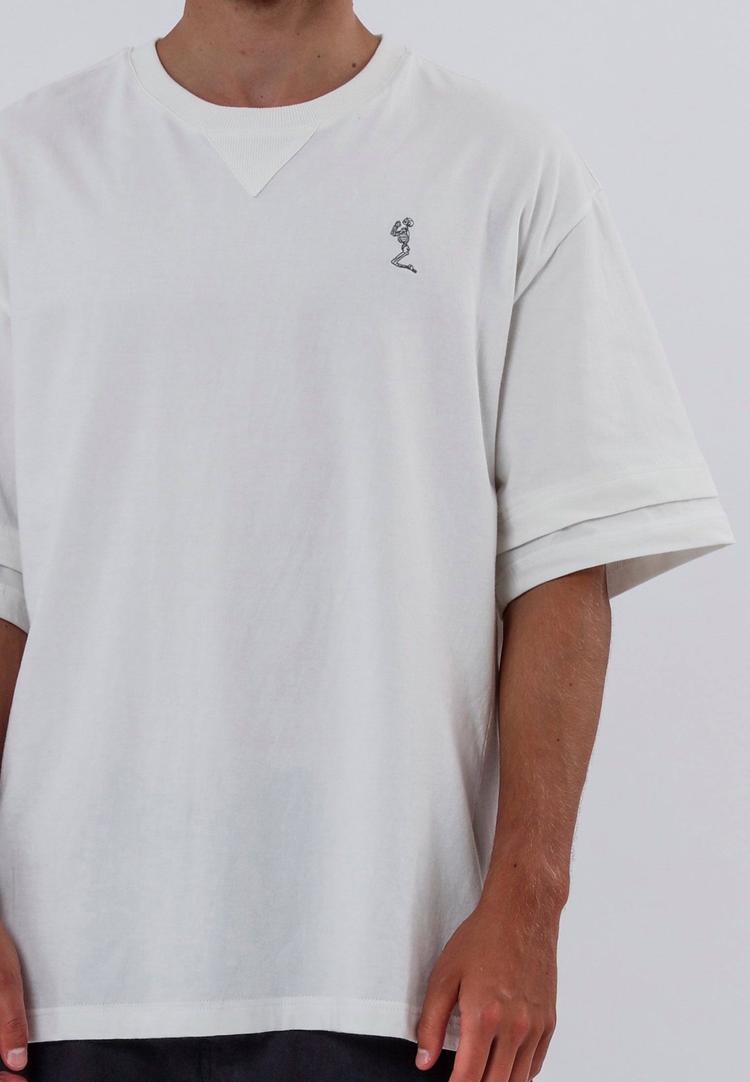 DOUBLE SLEEVE T-SHIRT OFF WHITE