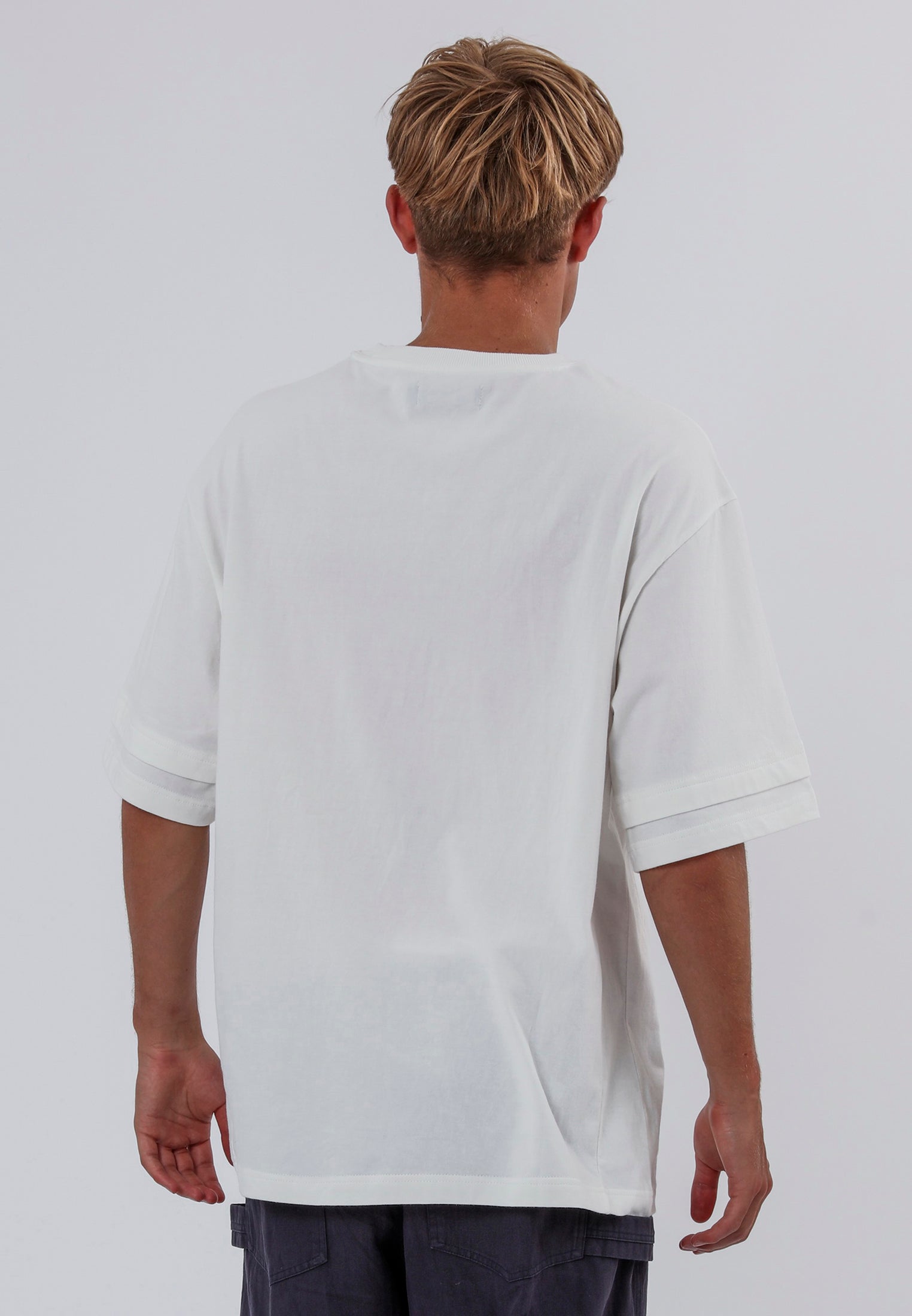 DOUBLE SLEEVE T-SHIRT OFF WHITE