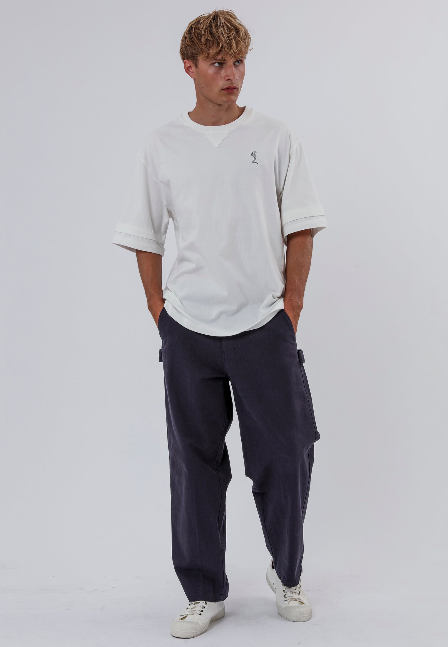 DOUBLE SLEEVE T-SHIRT OFF WHITE
