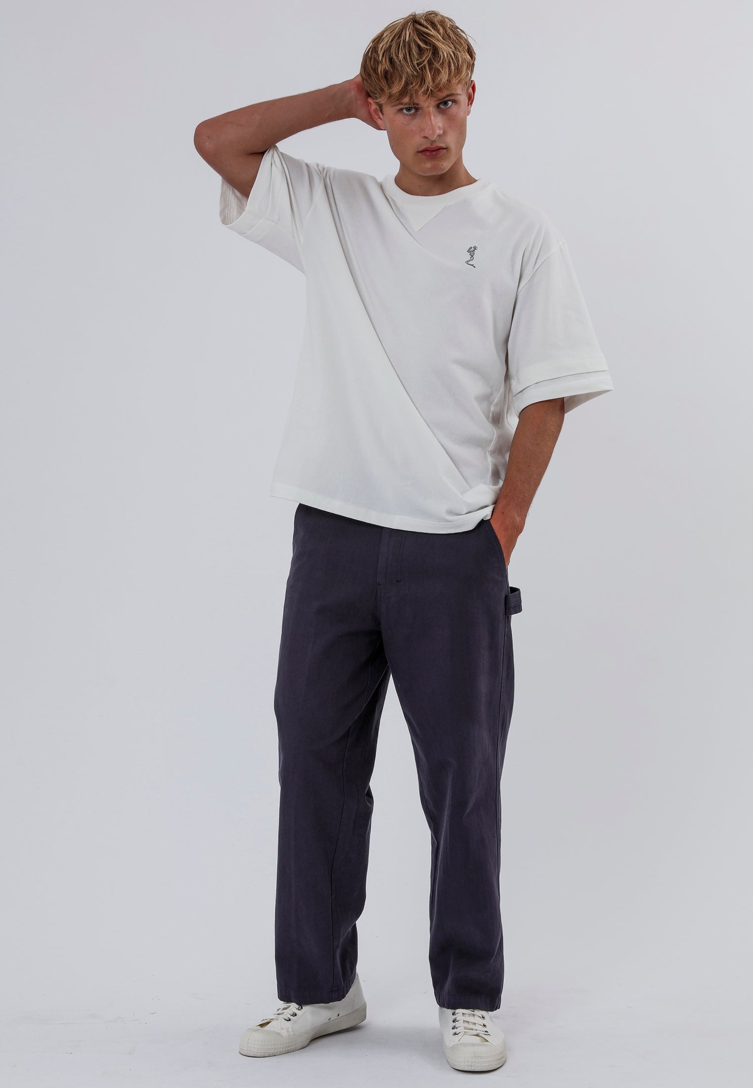 DOUBLE SLEEVE T-SHIRT OFF WHITE
