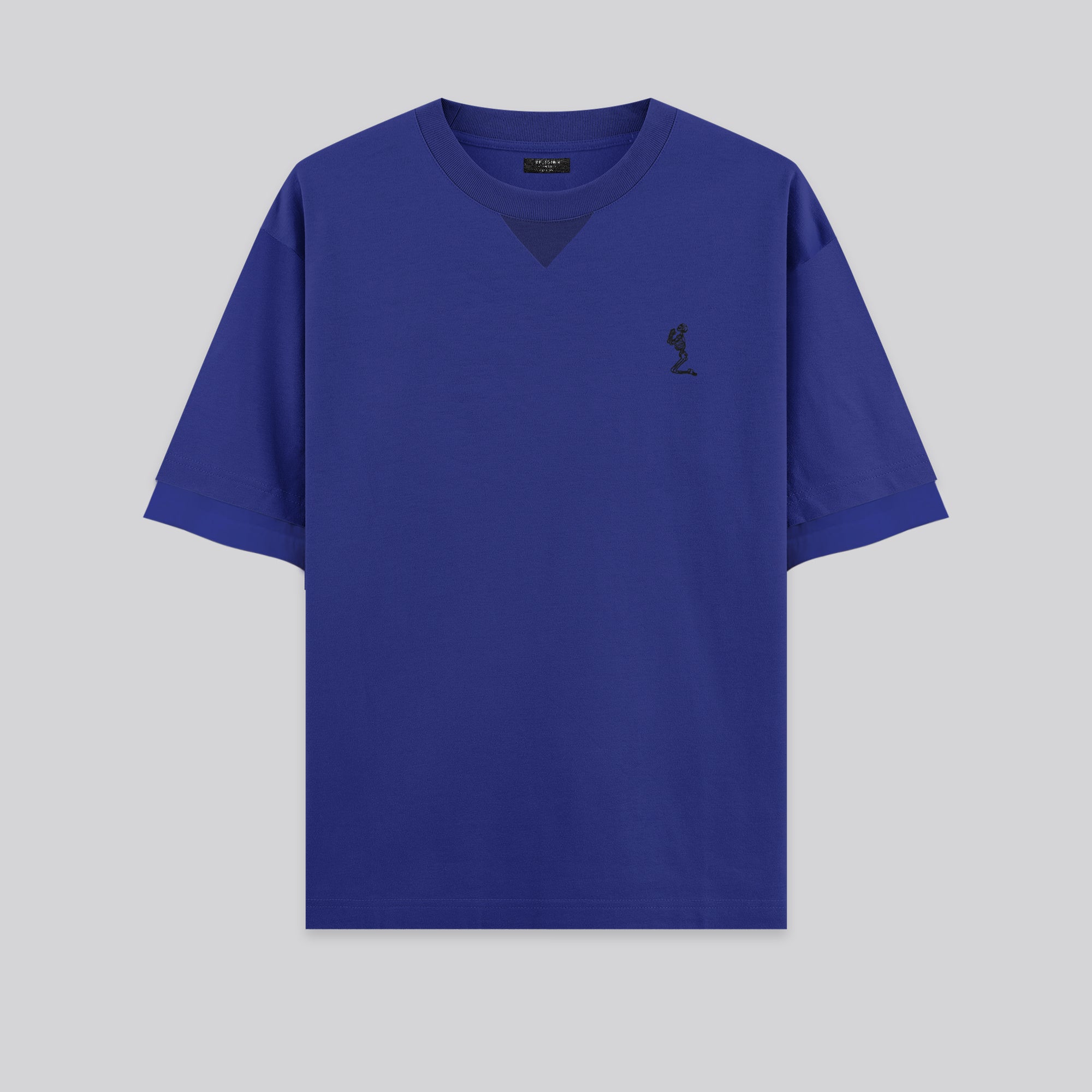 DOUBLE SLEEVE T-SHIRT ROYAL BLUE