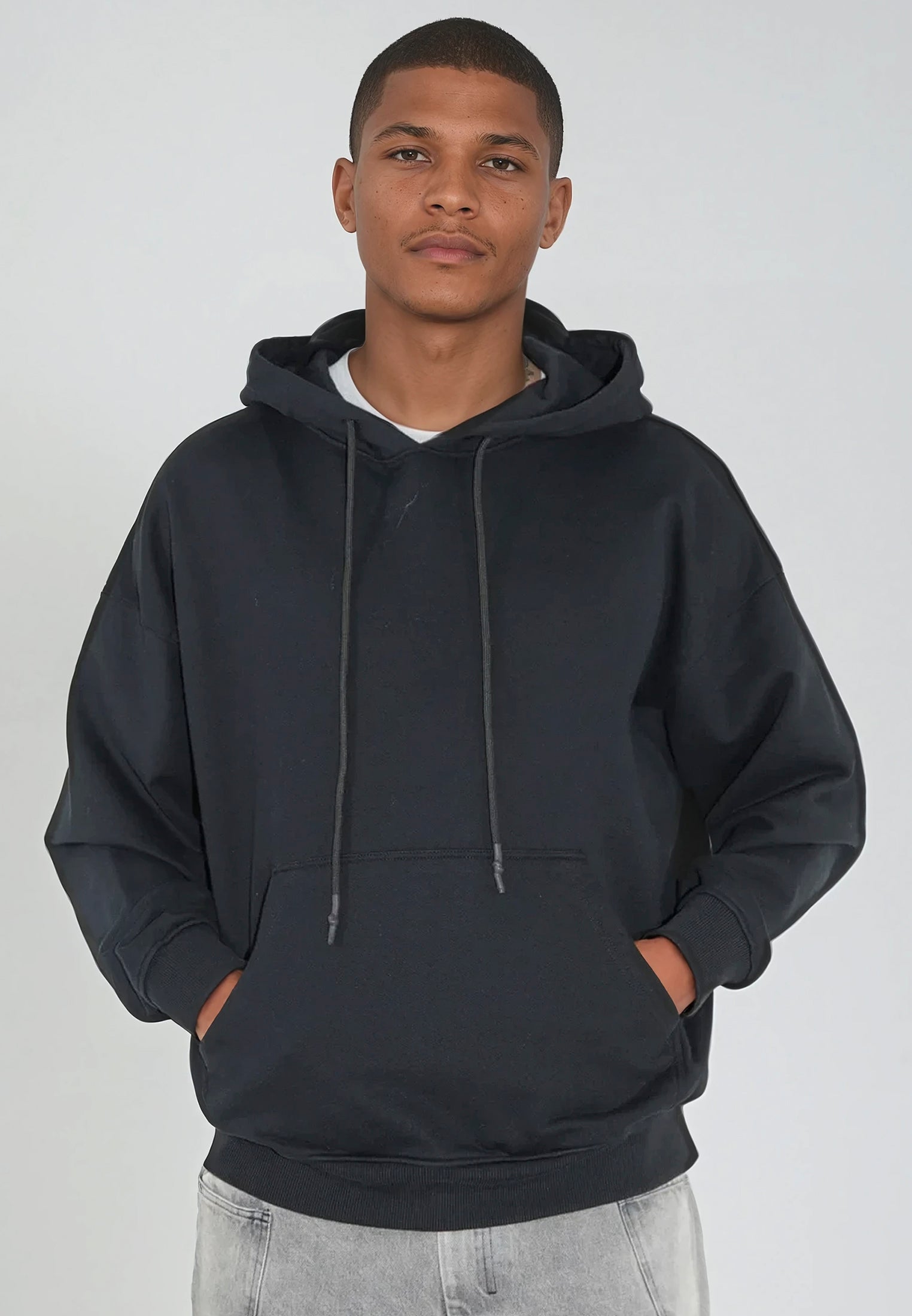 EMBROIDERY CHAOS HOODIE BLACK