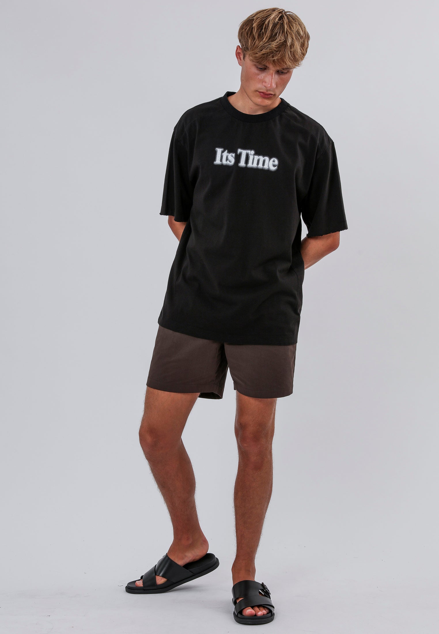 ITS TIME BLURRED T-SHIRT BLACK