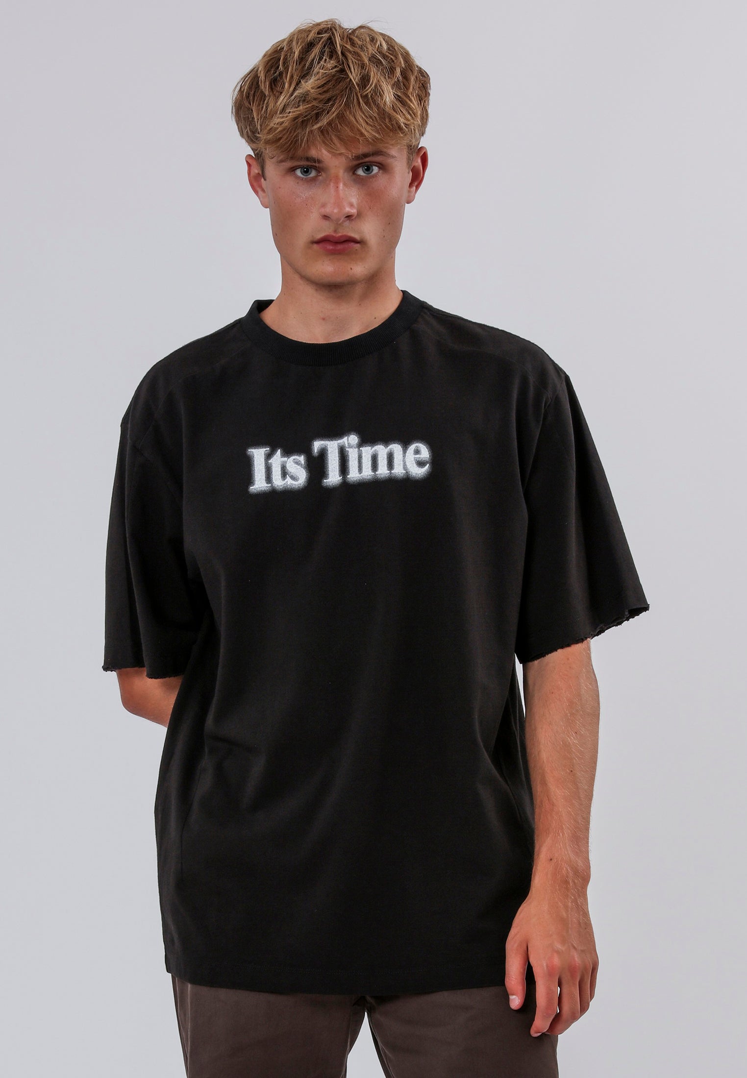 ITS TIME BLURRED T-SHIRT BLACK