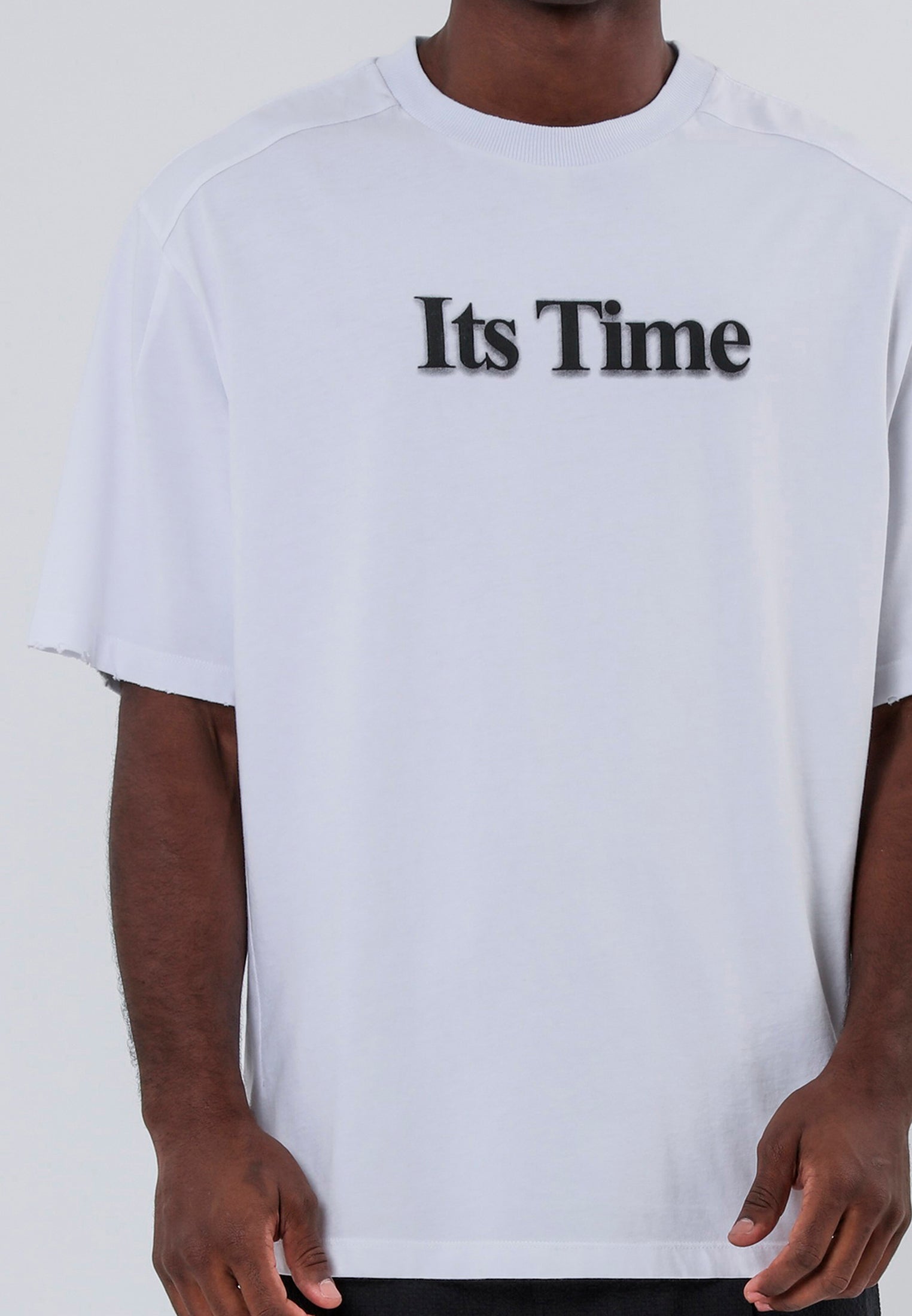 ITS TIME BLURRED T-SHIRT WHITE