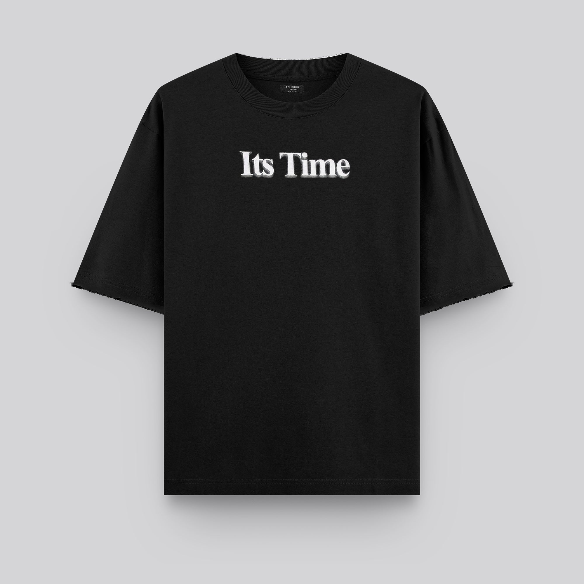 ITS TIME BLURRED T-SHIRT BLACK