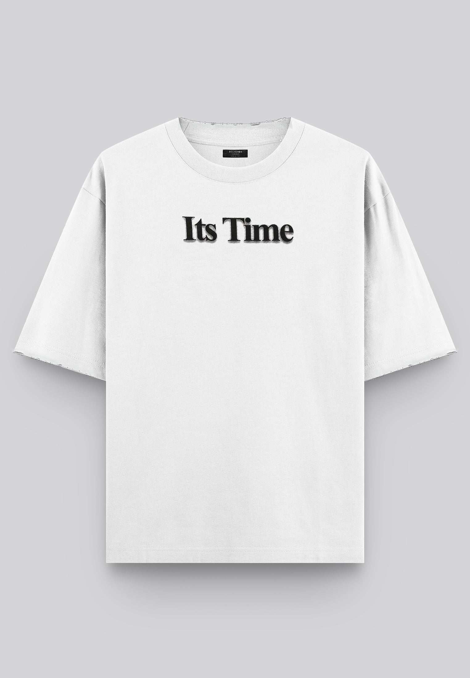ITS TIME BLURRED T-SHIRT WHITE