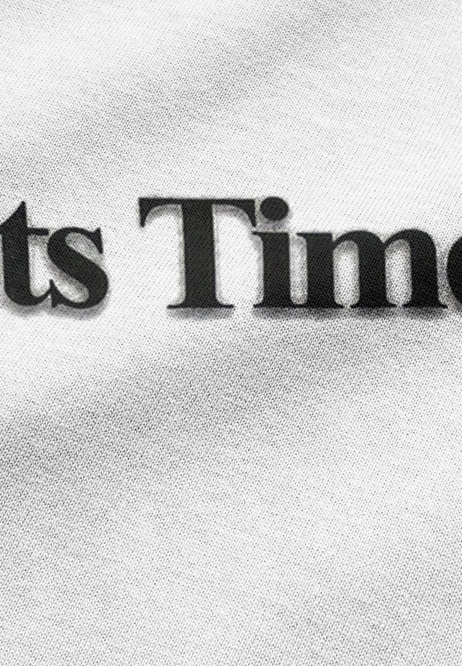 ITS TIME BLURRED T-SHIRT WHITE