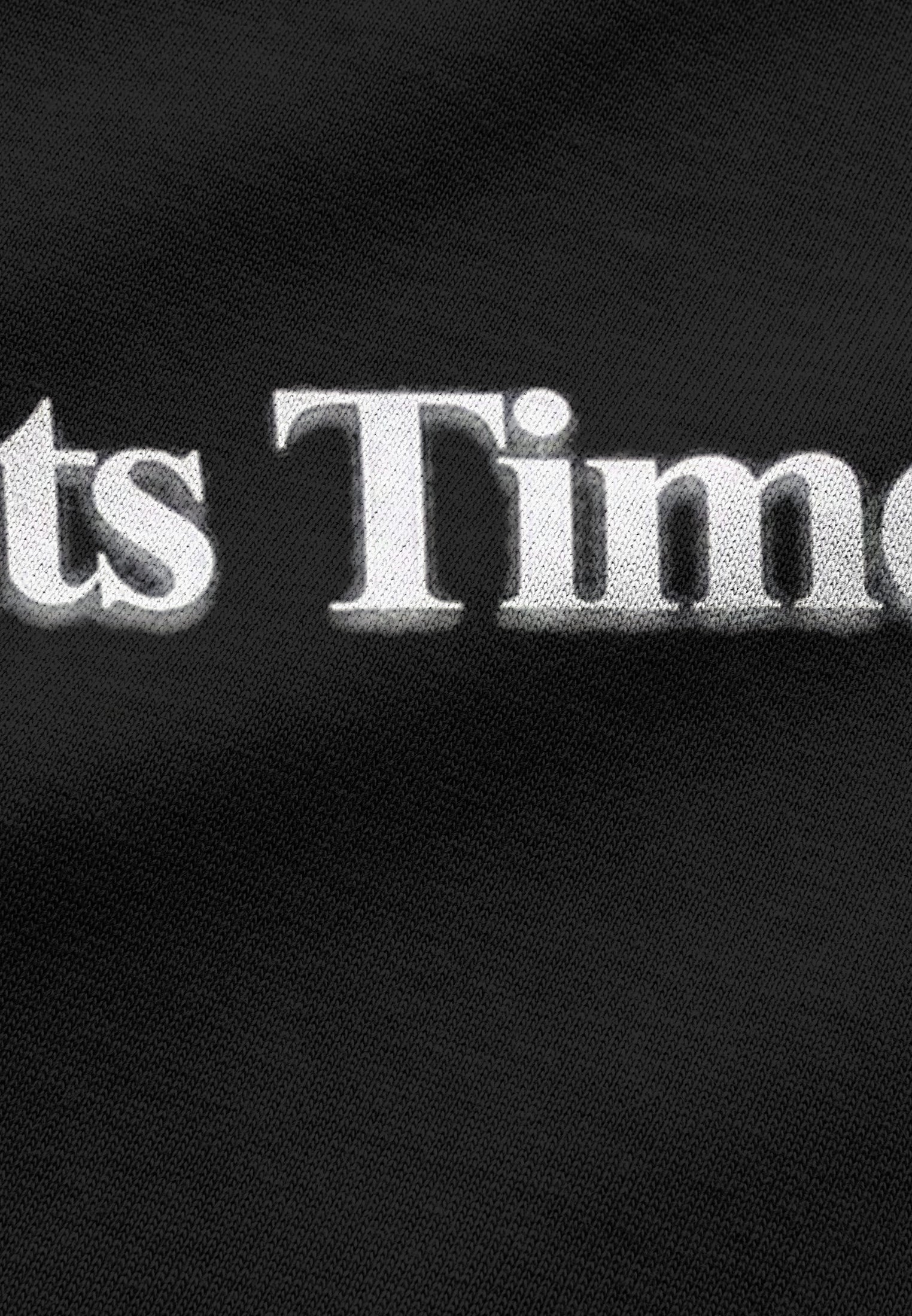 ITS TIME BLURRED T-SHIRT BLACK