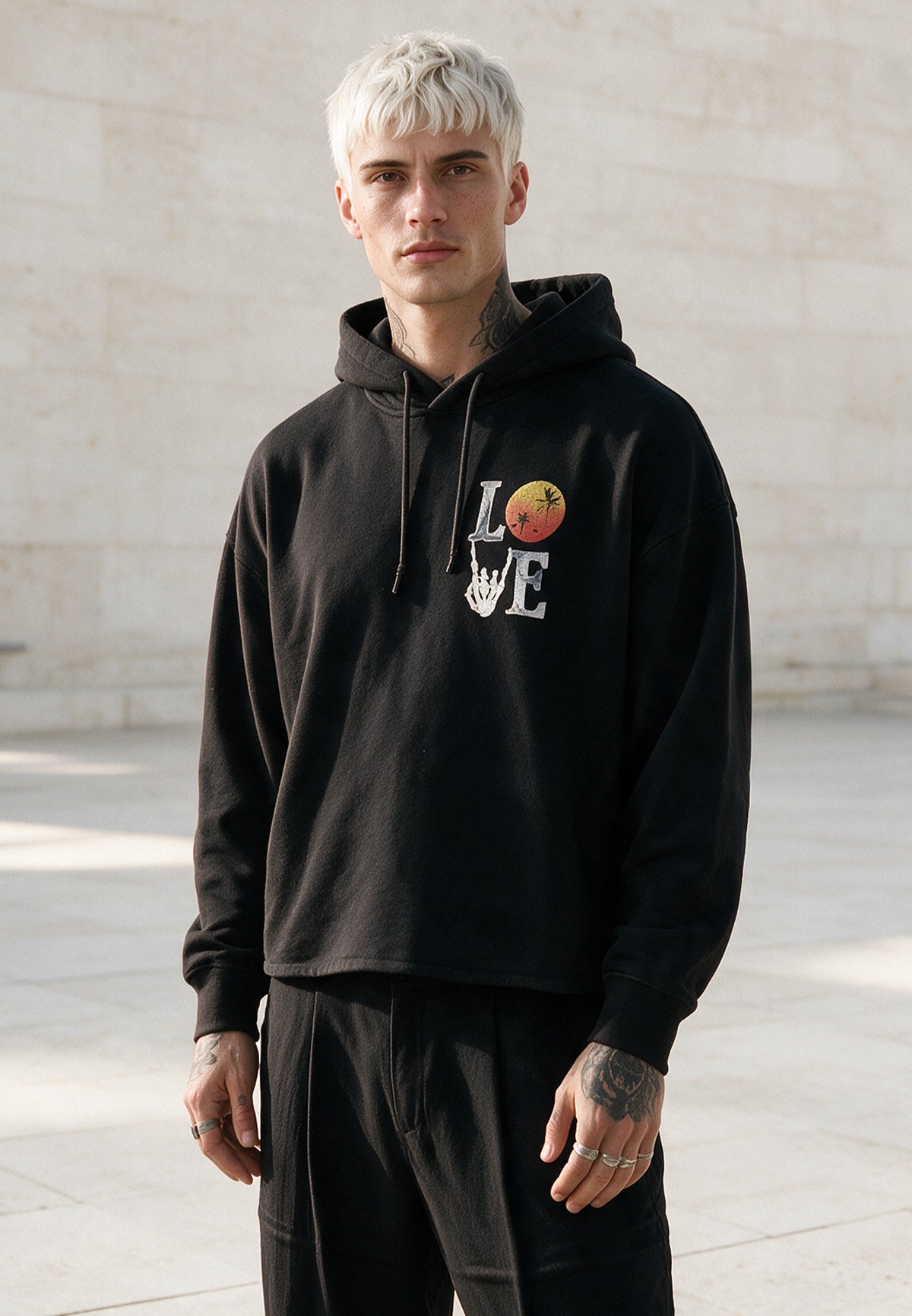 SUMMER LOVE HOODIE BLACK