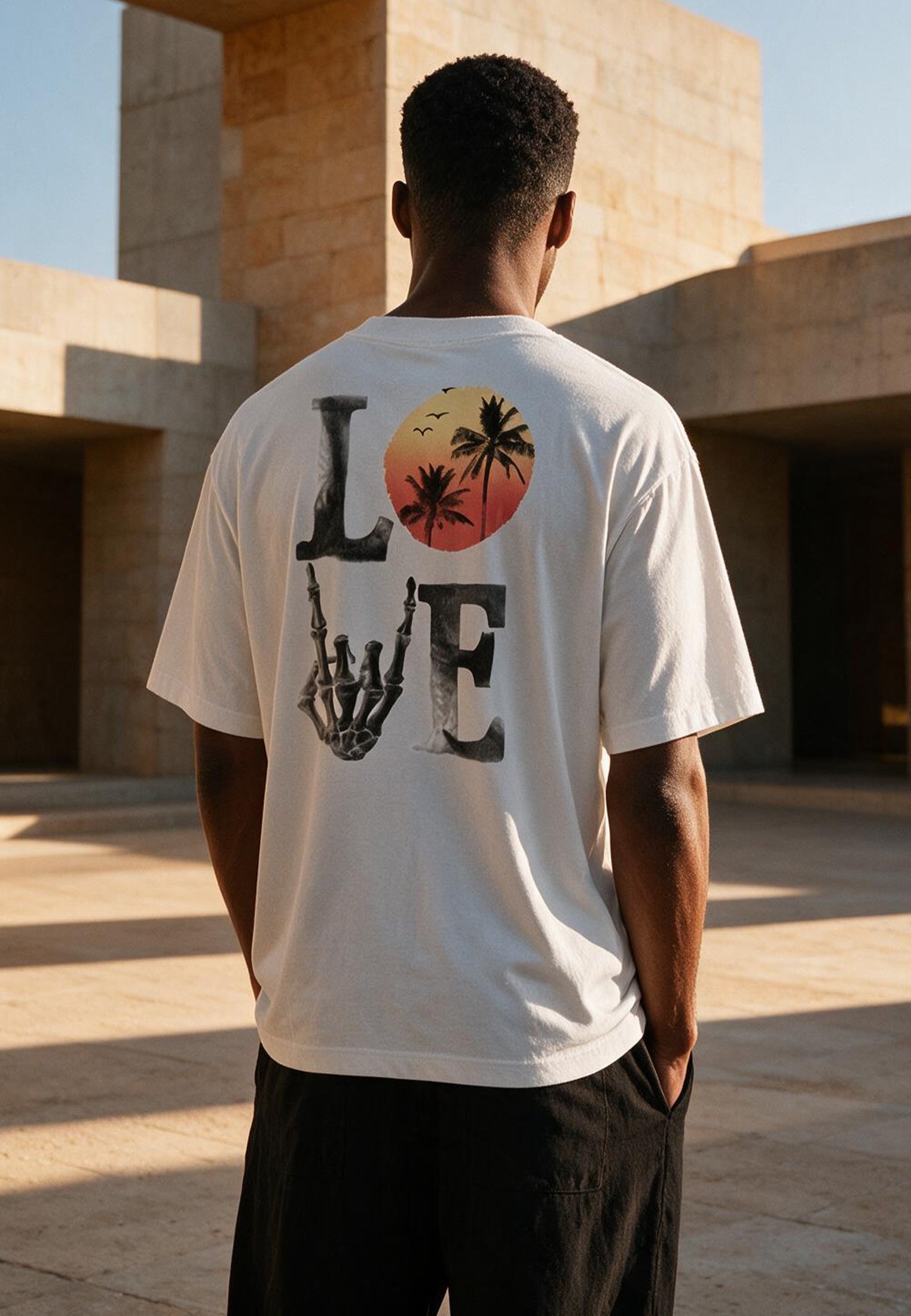 SUMMER LOVE OVERSIZED T-SHIRT OFF WHITE