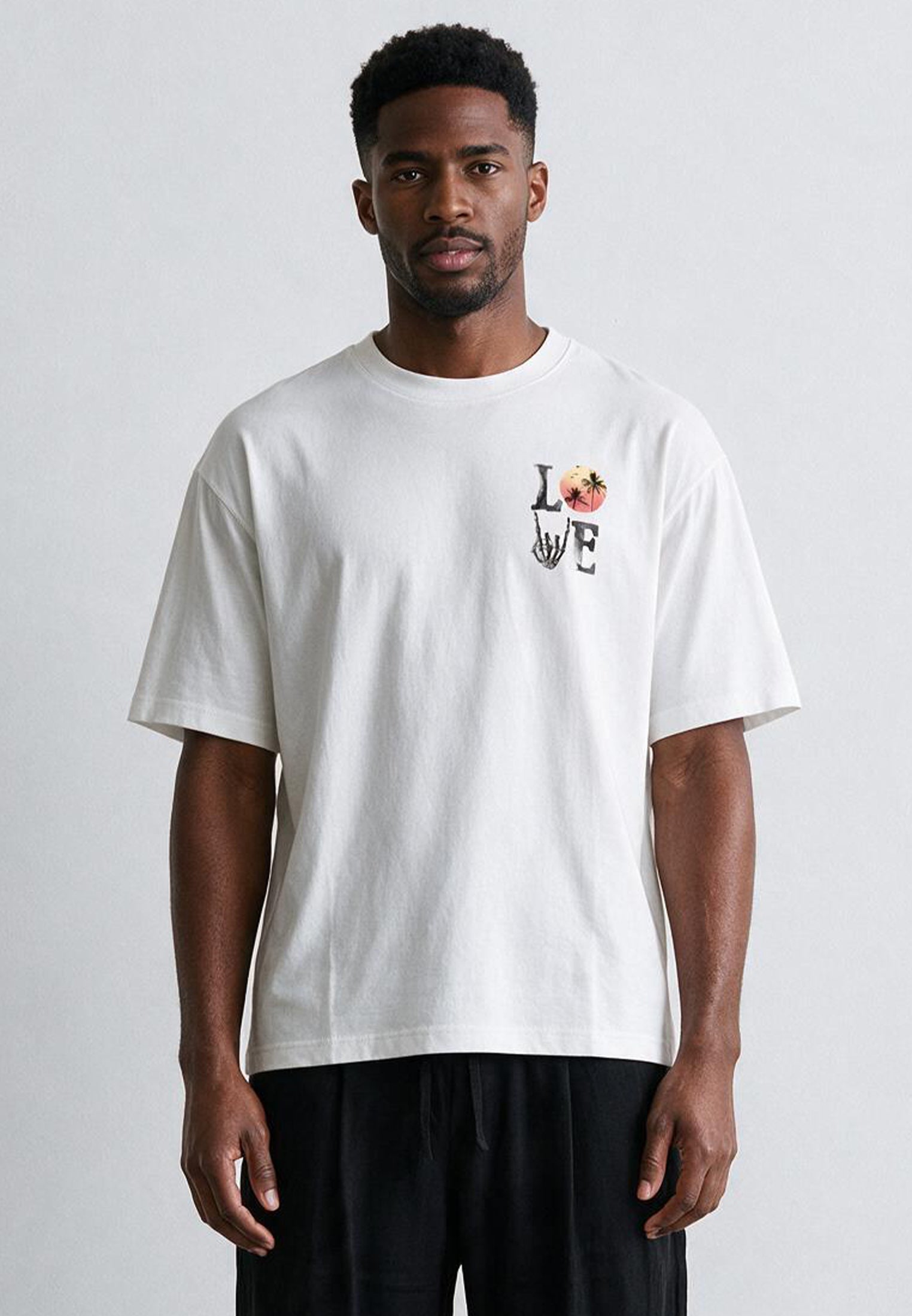 SUMMER LOVE OVERSIZED T-SHIRT OFF WHITE
