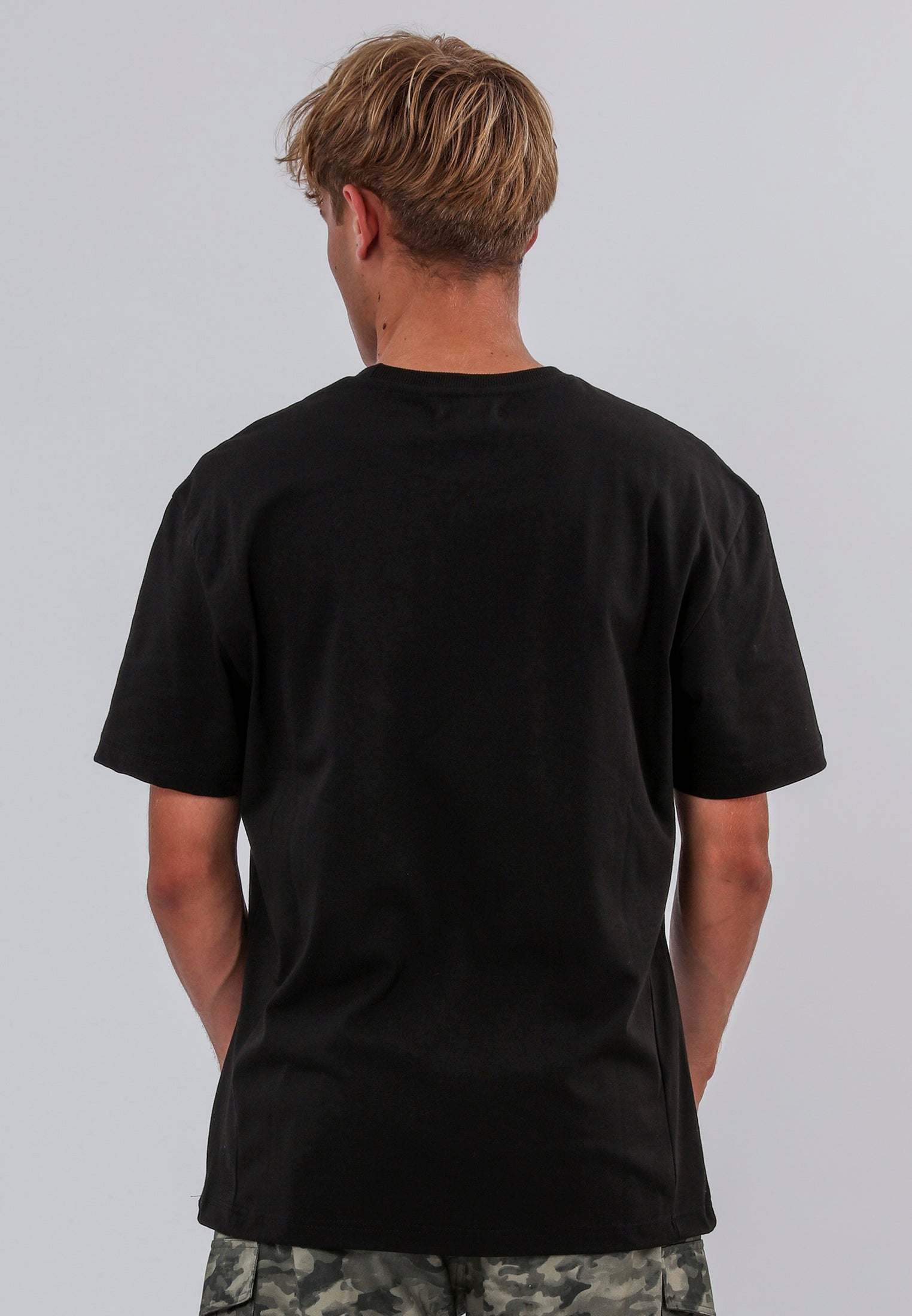RELIGION APPLIQUE T-SHIRT BLACK