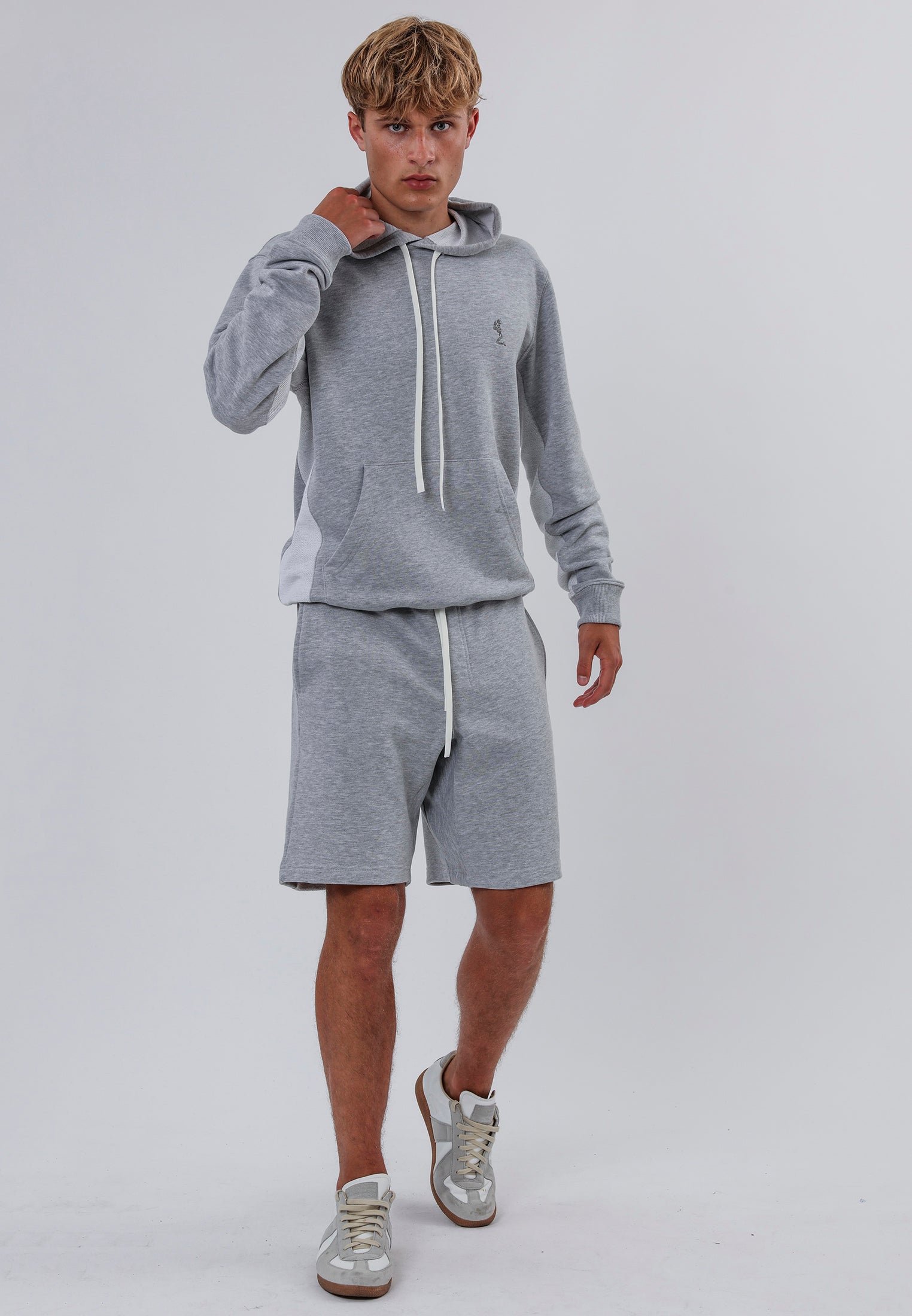 REVERSE SHORTS GREY MARL