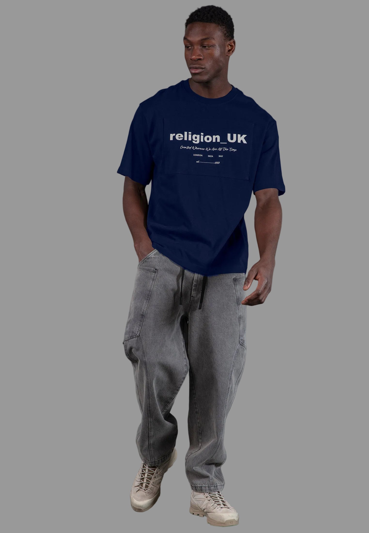 RELIGION UK T-SHIRT DARK NAVY