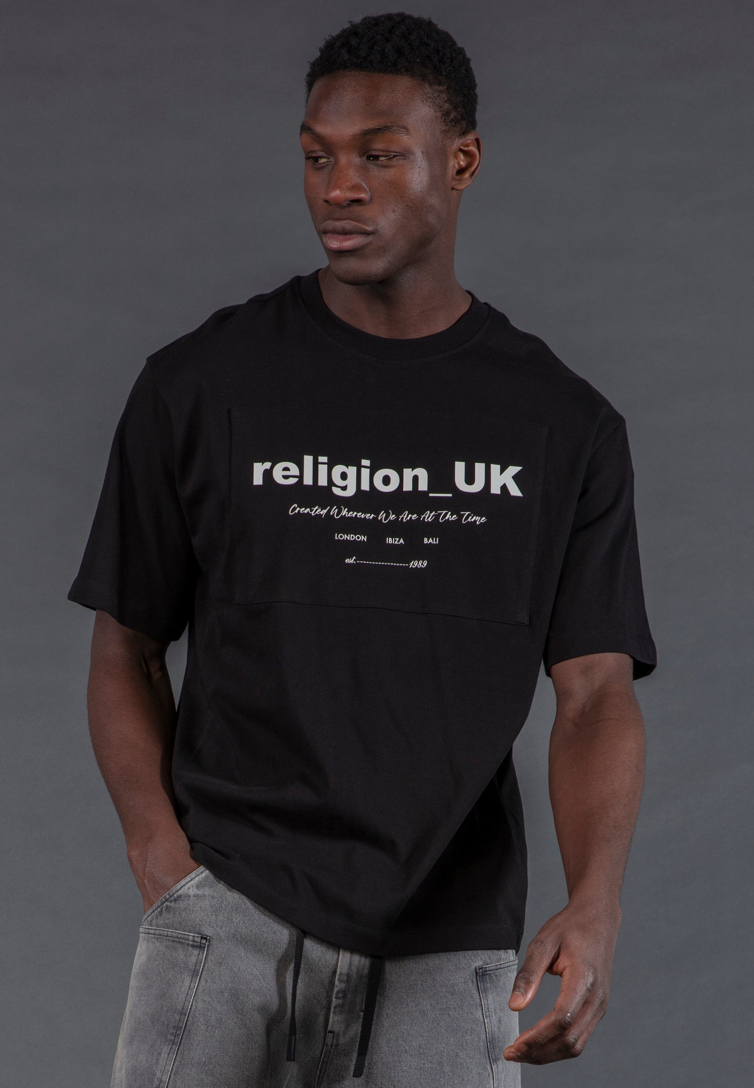 RELIGION UK T-SHIRT BLACK