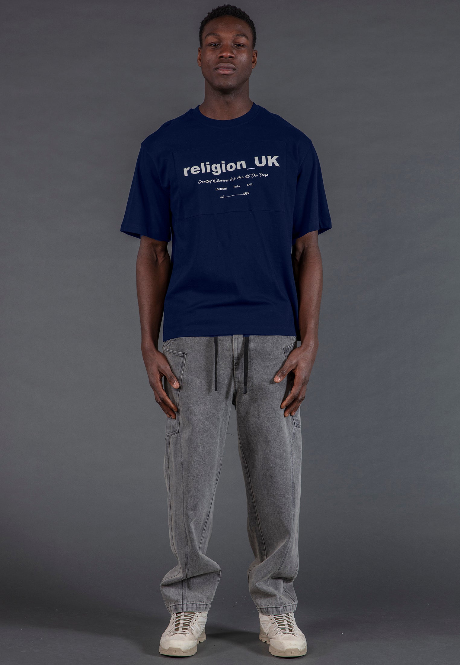 RELIGION UK T-SHIRT DARK NAVY