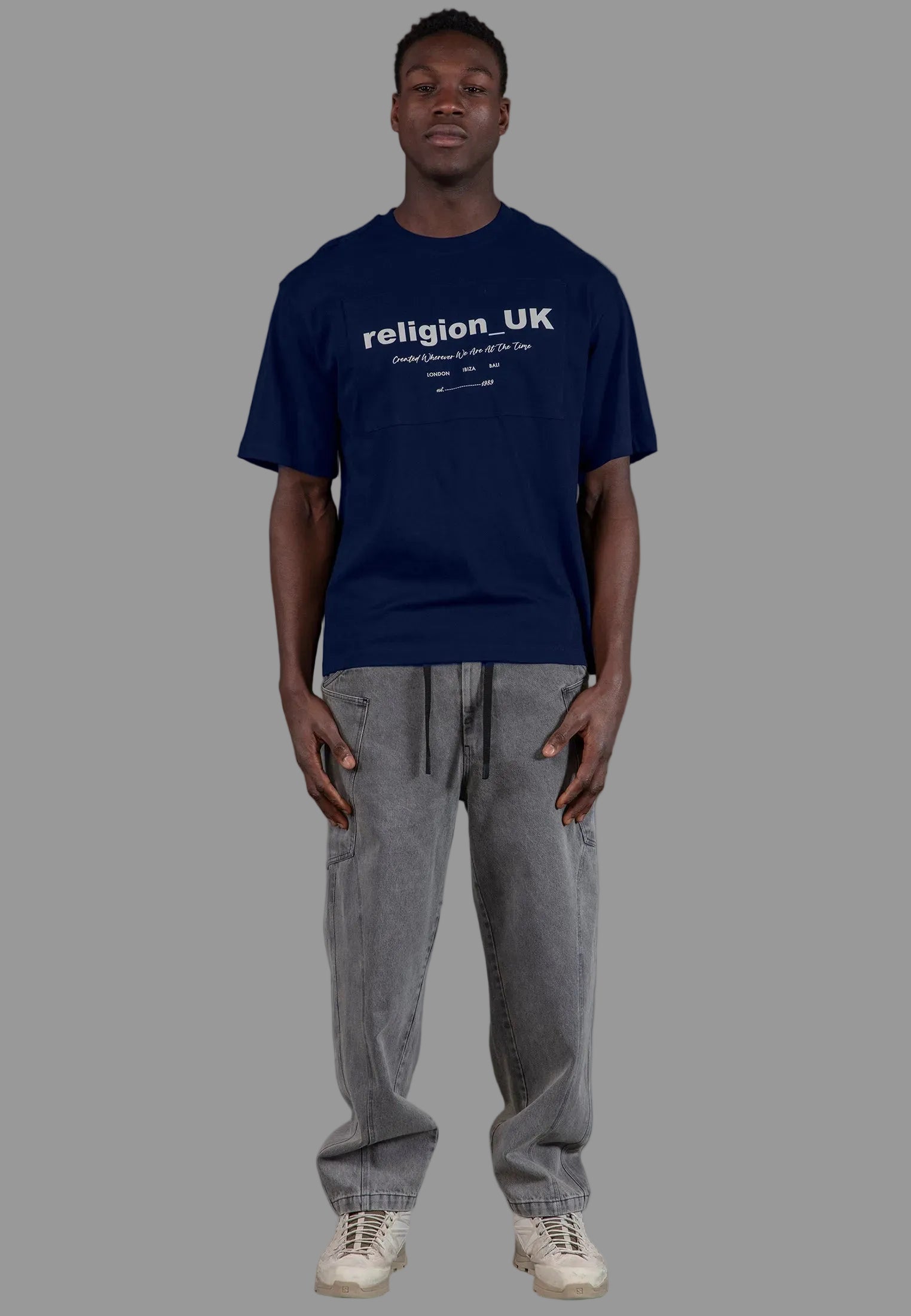 RELIGION UK T-SHIRT DARK NAVY