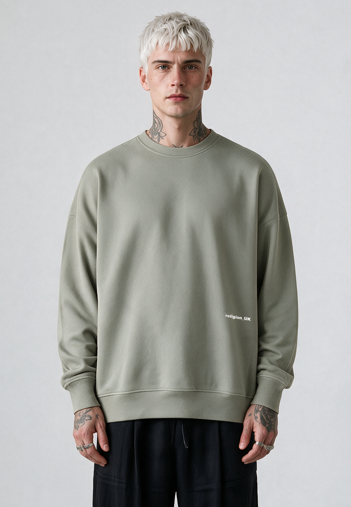 RELIGION UK SWEAT KHAKI