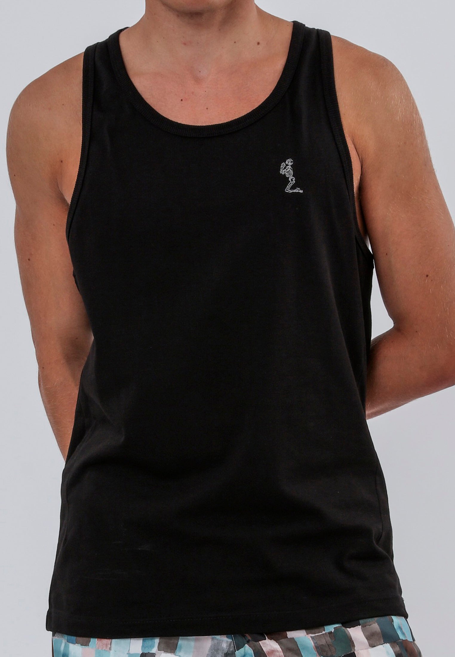 SCAR STITCH VEST BLACK