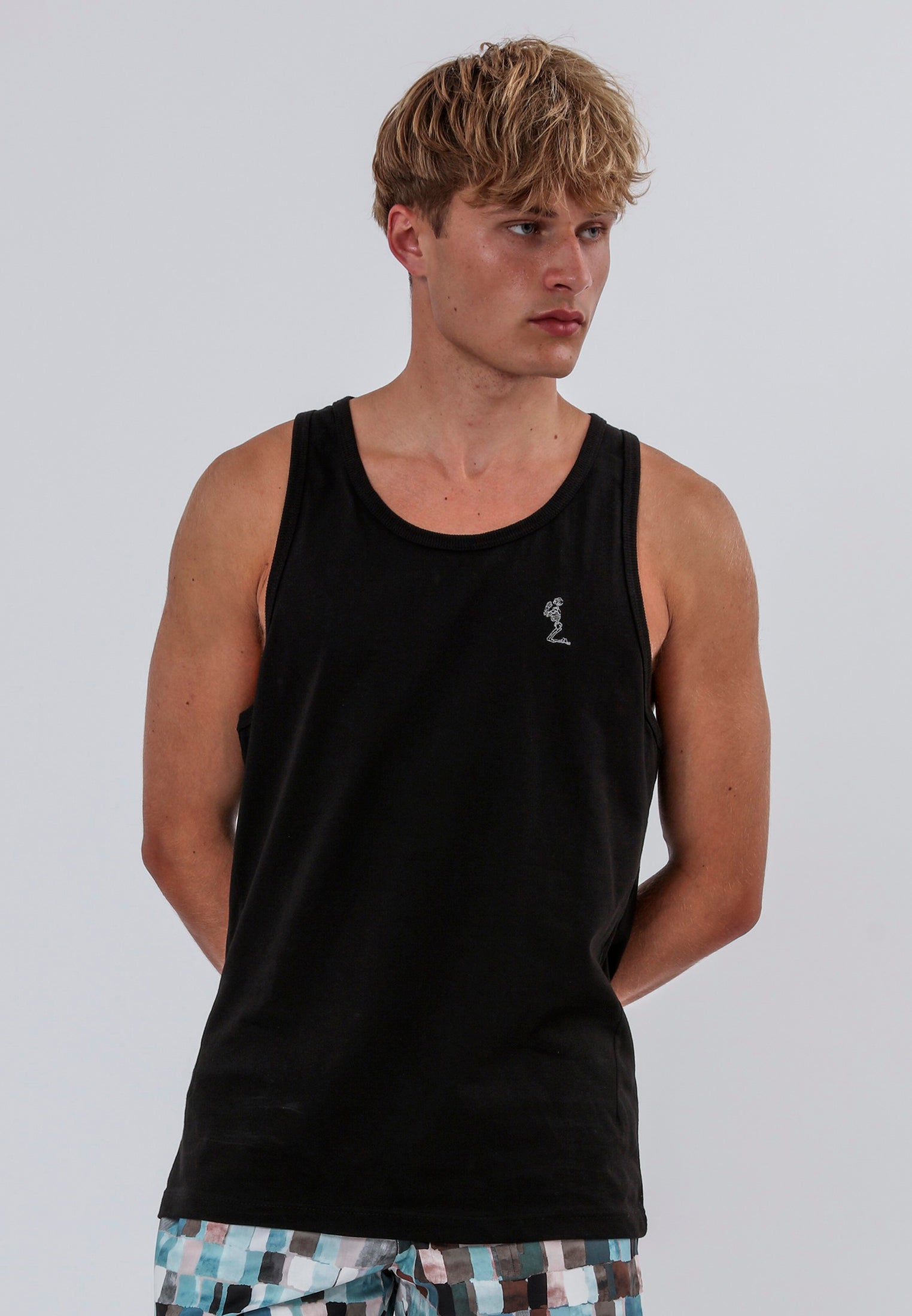 SCAR STITCH VEST BLACK