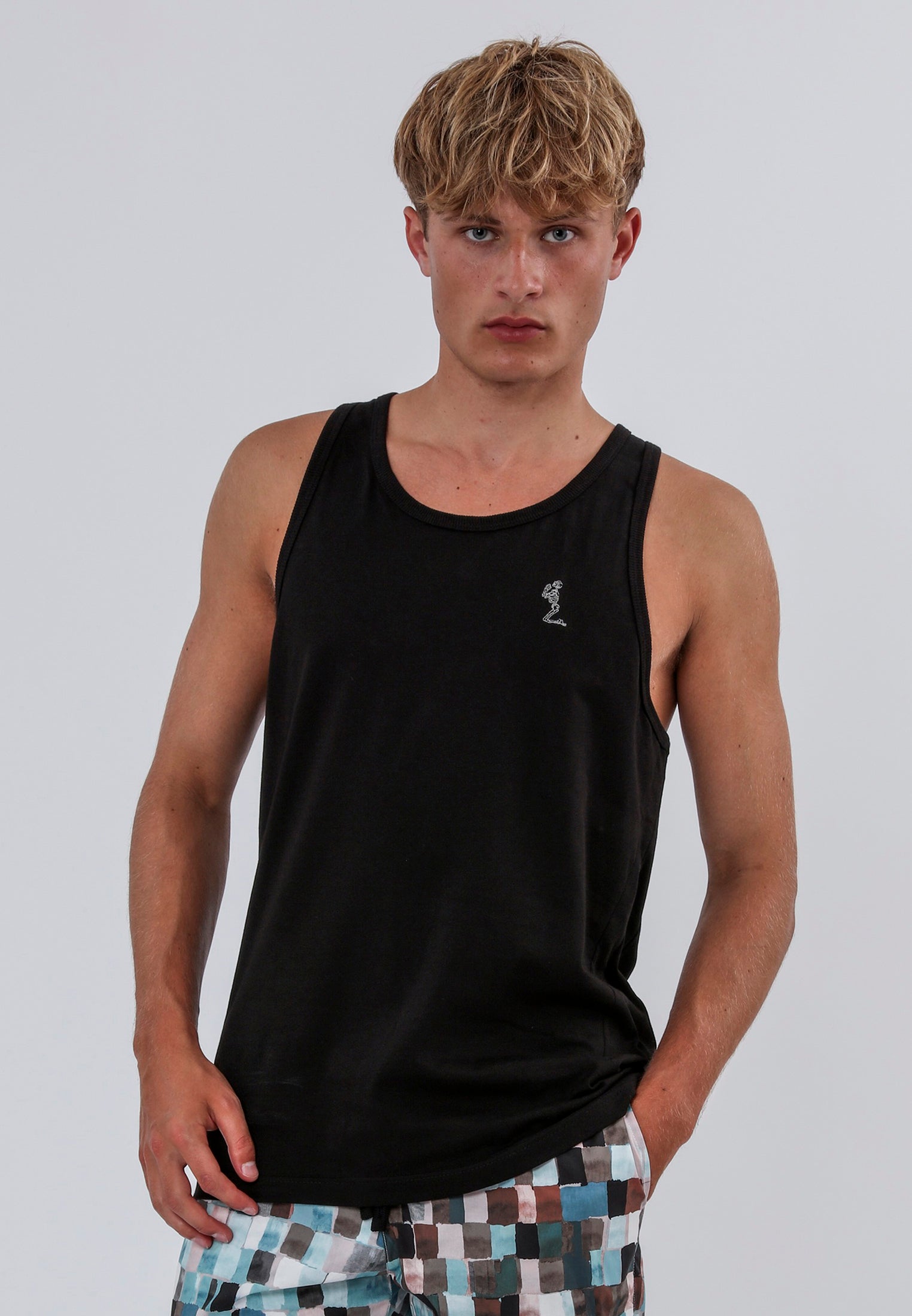 SCAR STITCH VEST BLACK