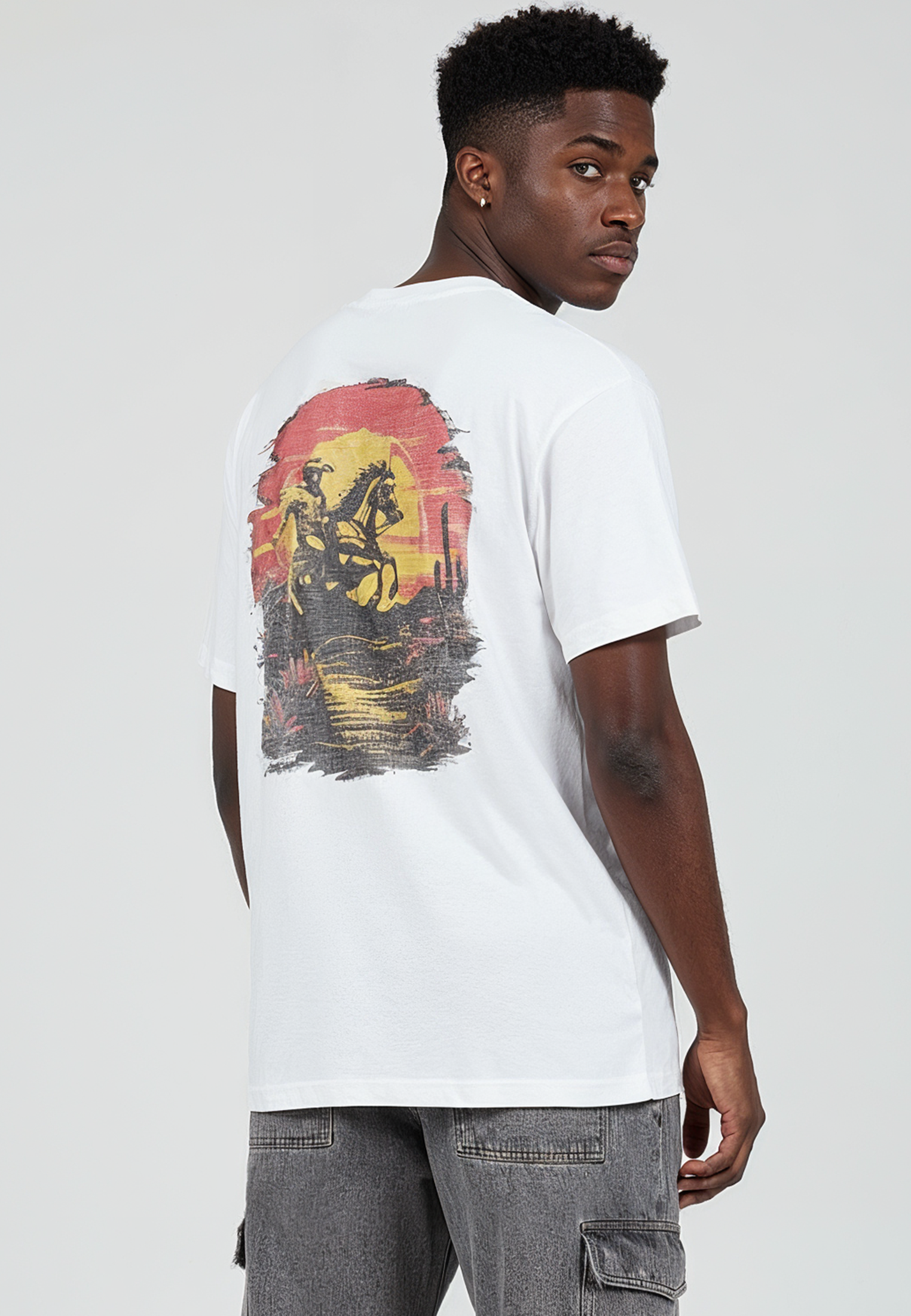 BORN TO RIDE T-SHIRT WHITE