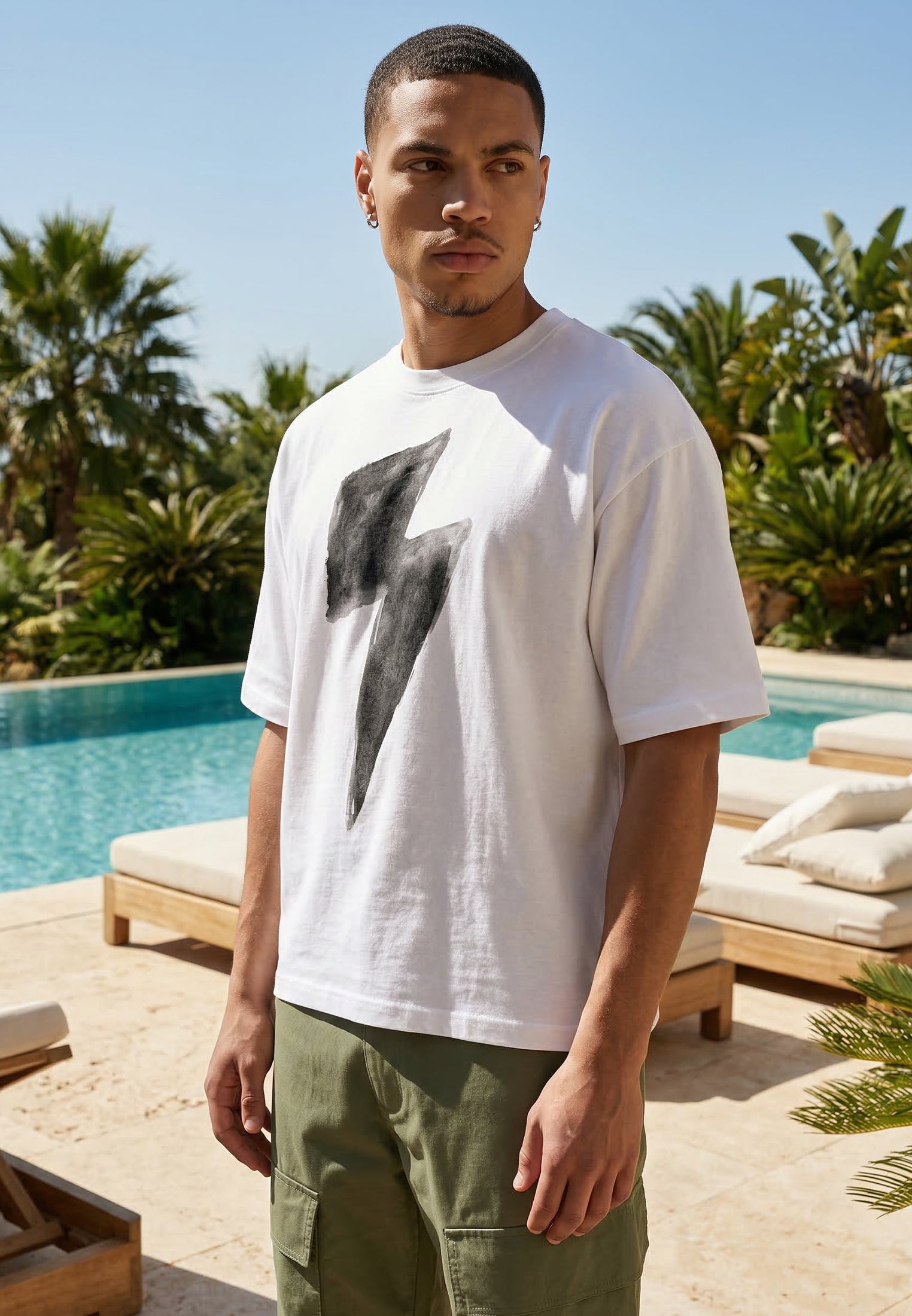 BOLT CROP T-SHIRT WHITE