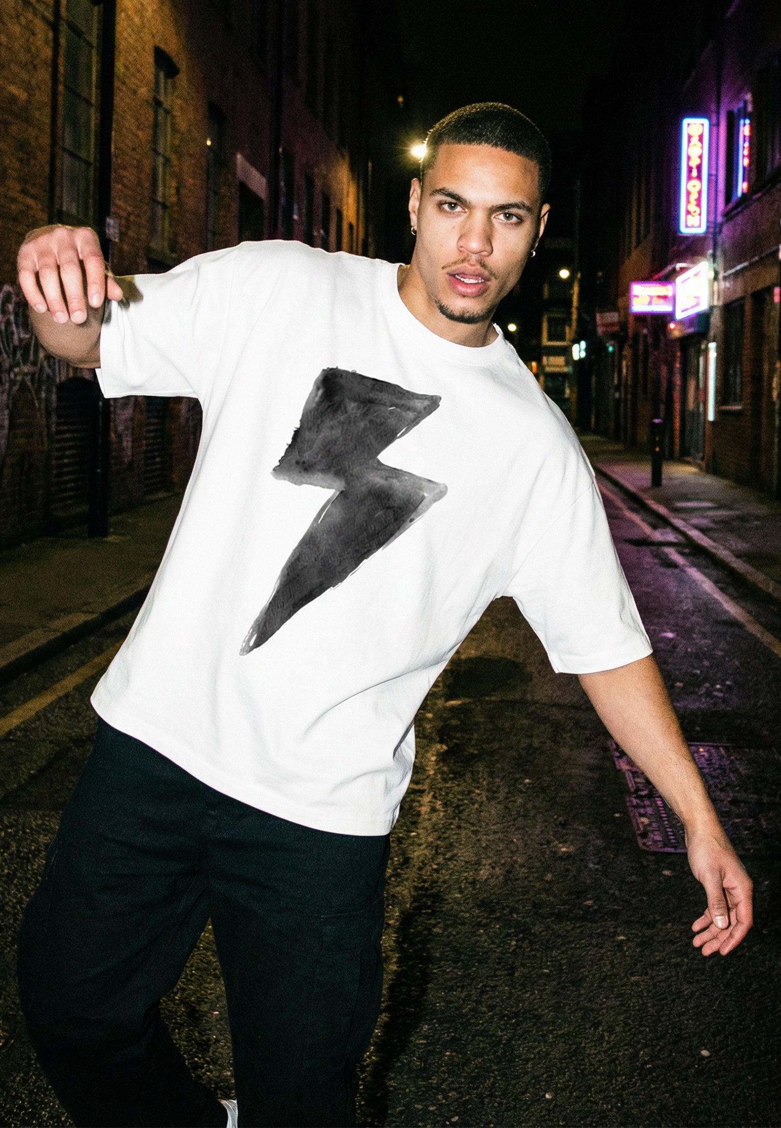 BOLT CROP T-SHIRT WHITE