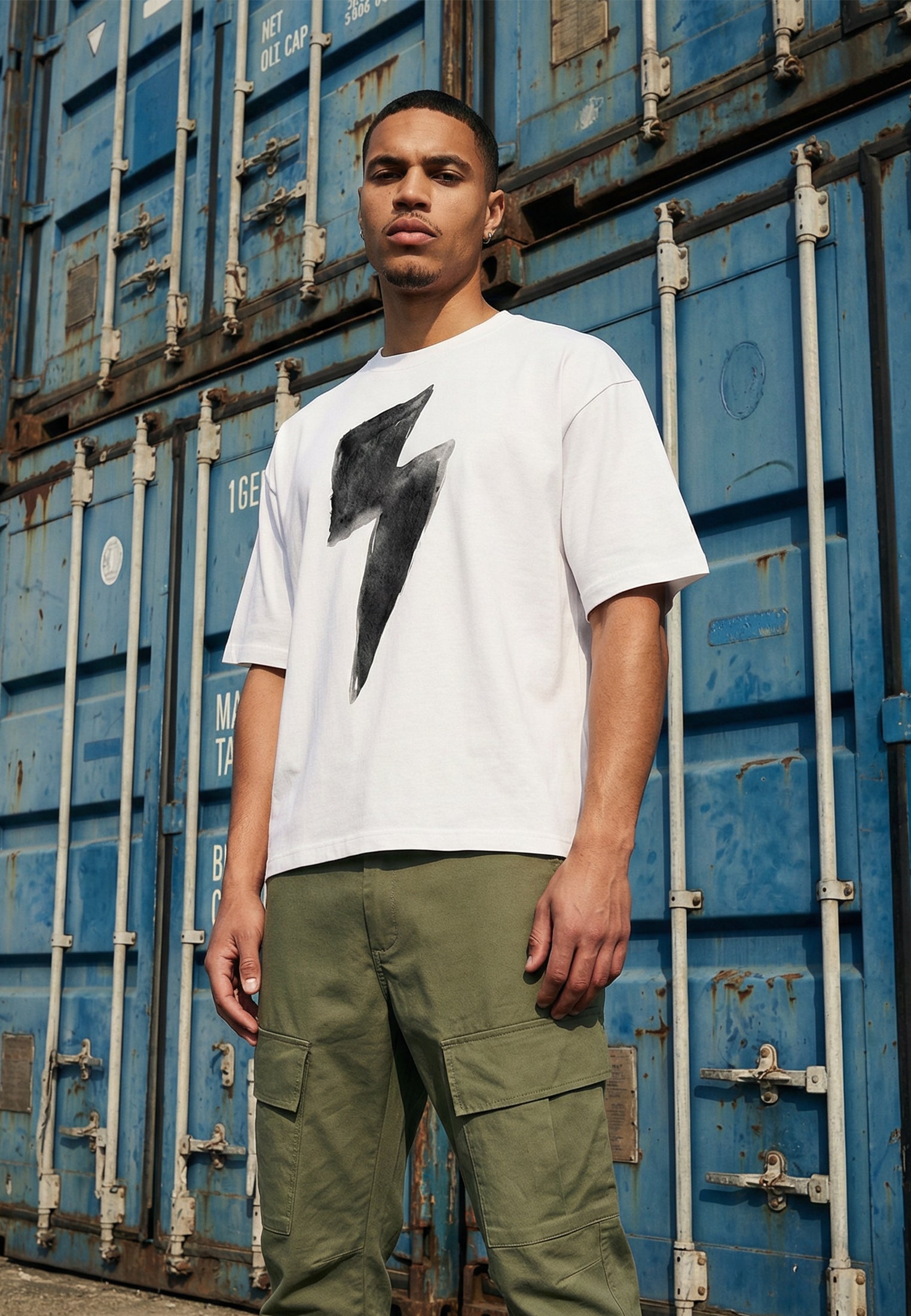 BOLT CROP T-SHIRT WHITE