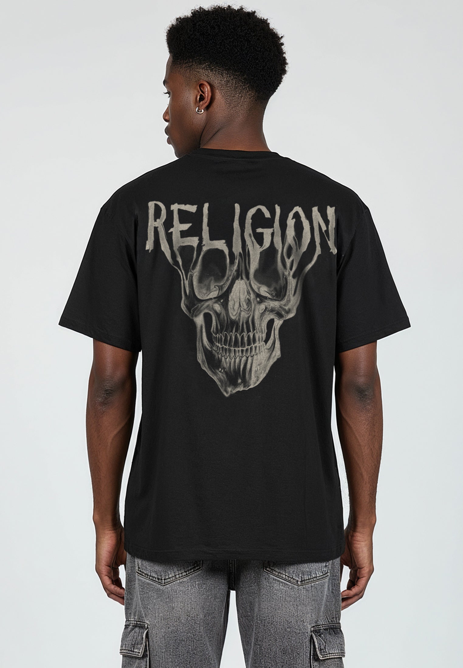 DRIPPING SKULL T-SHIRT BLACK