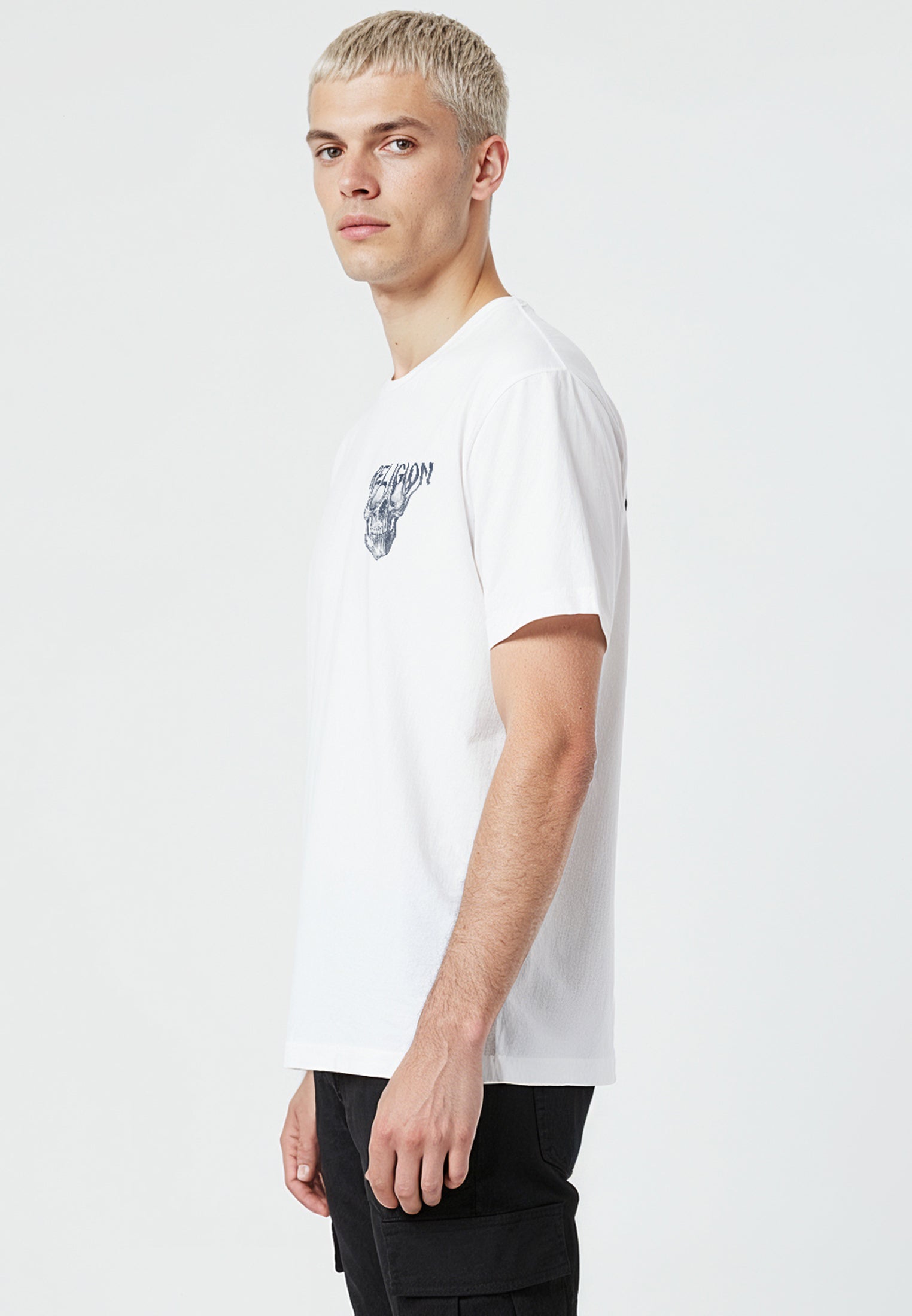 DRIPPING SKULL T-SHIRT WHITE