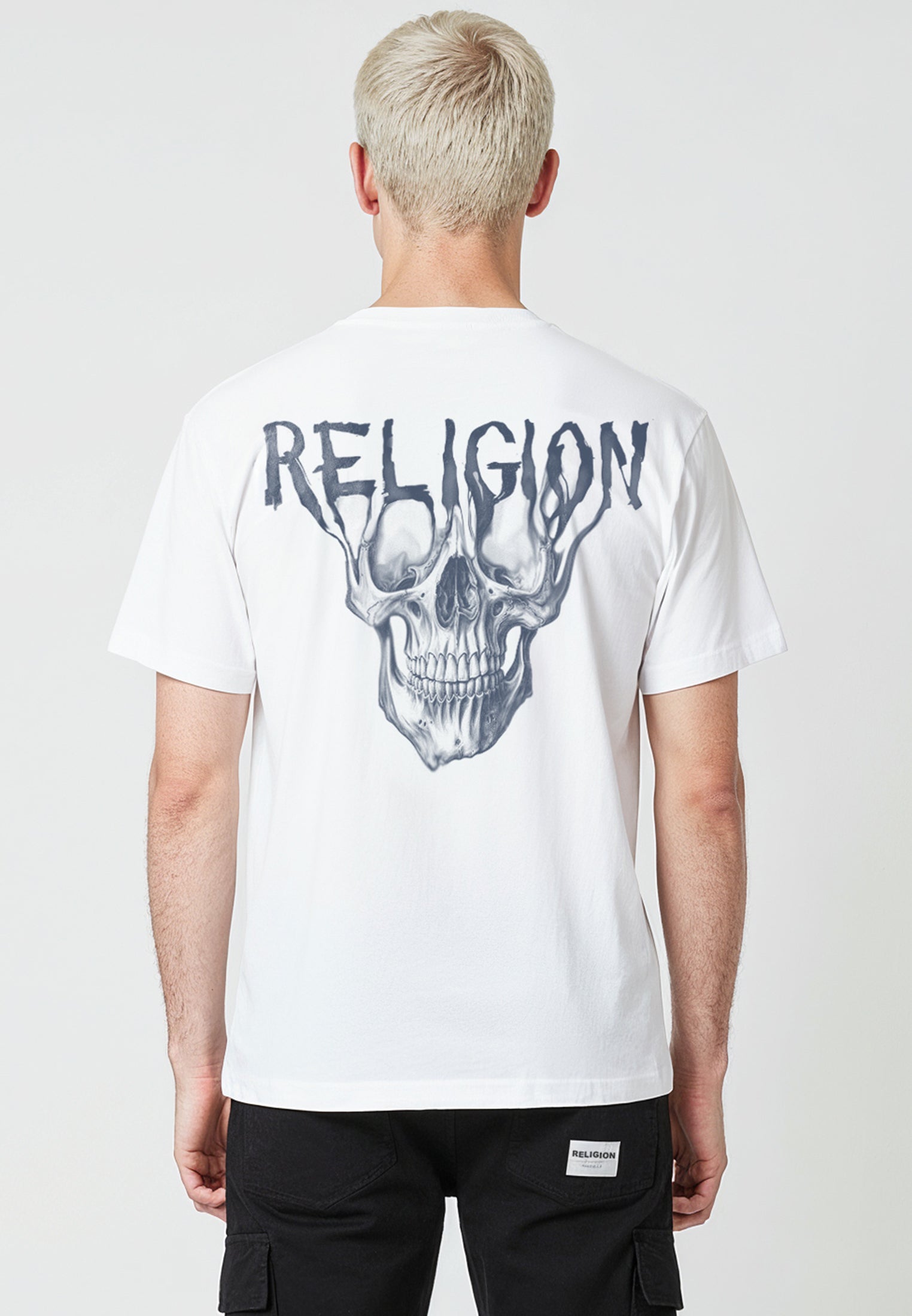 DRIPPING SKULL T-SHIRT WHITE