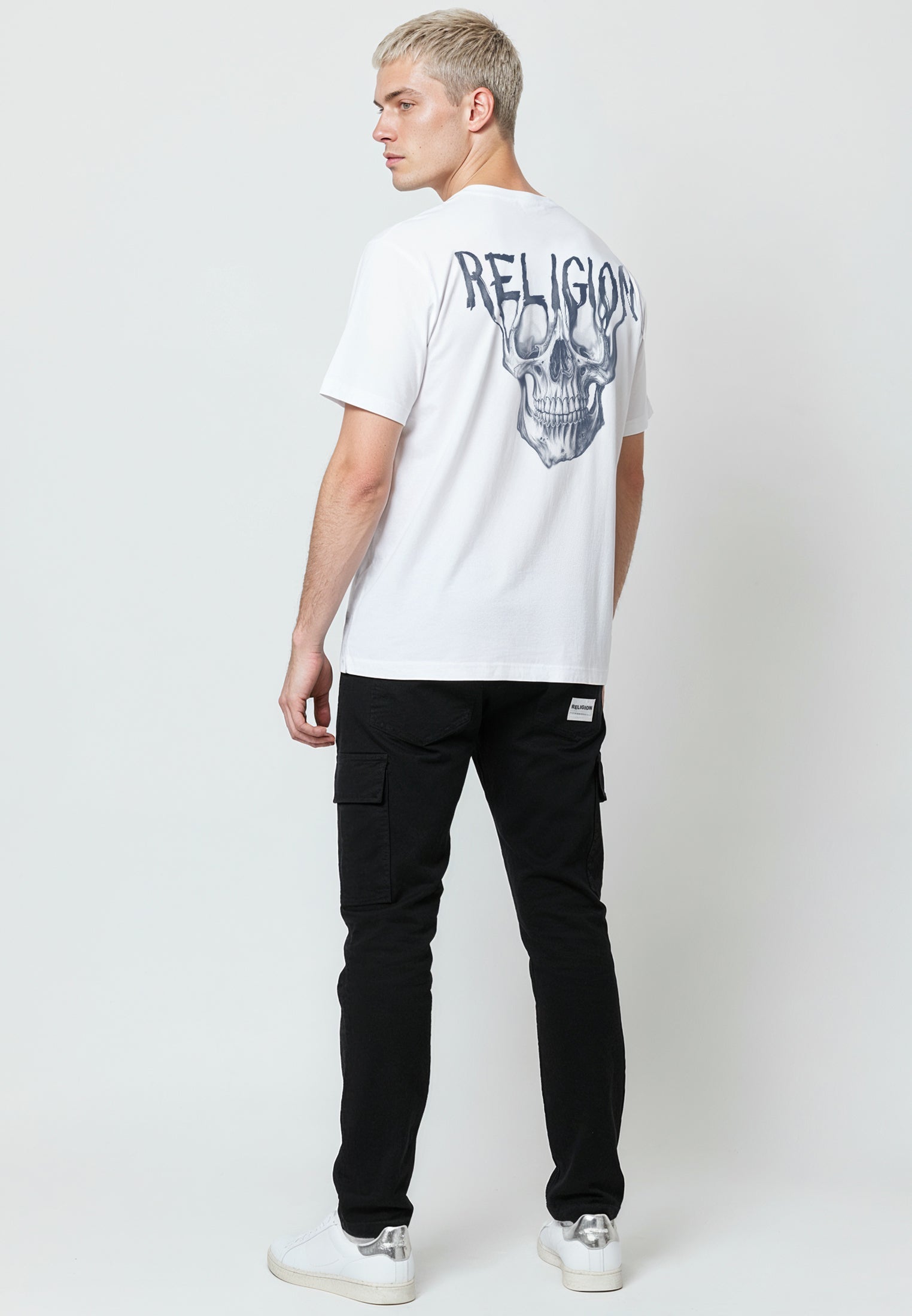 DRIPPING SKULL T-SHIRT WHITE