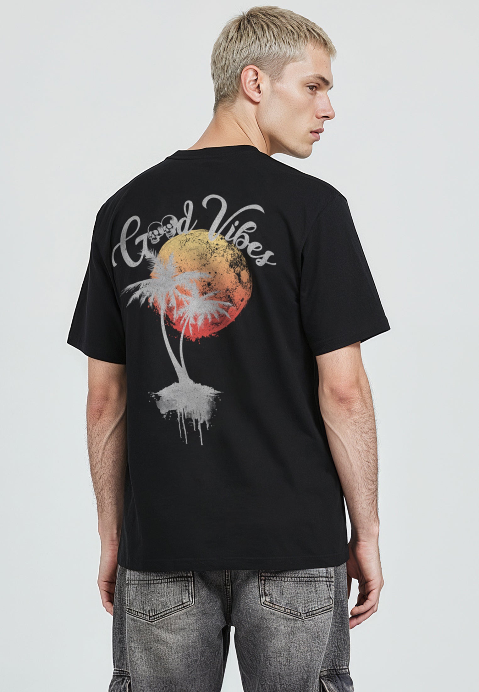 GOOD VIBES T-SHIRT BLACK