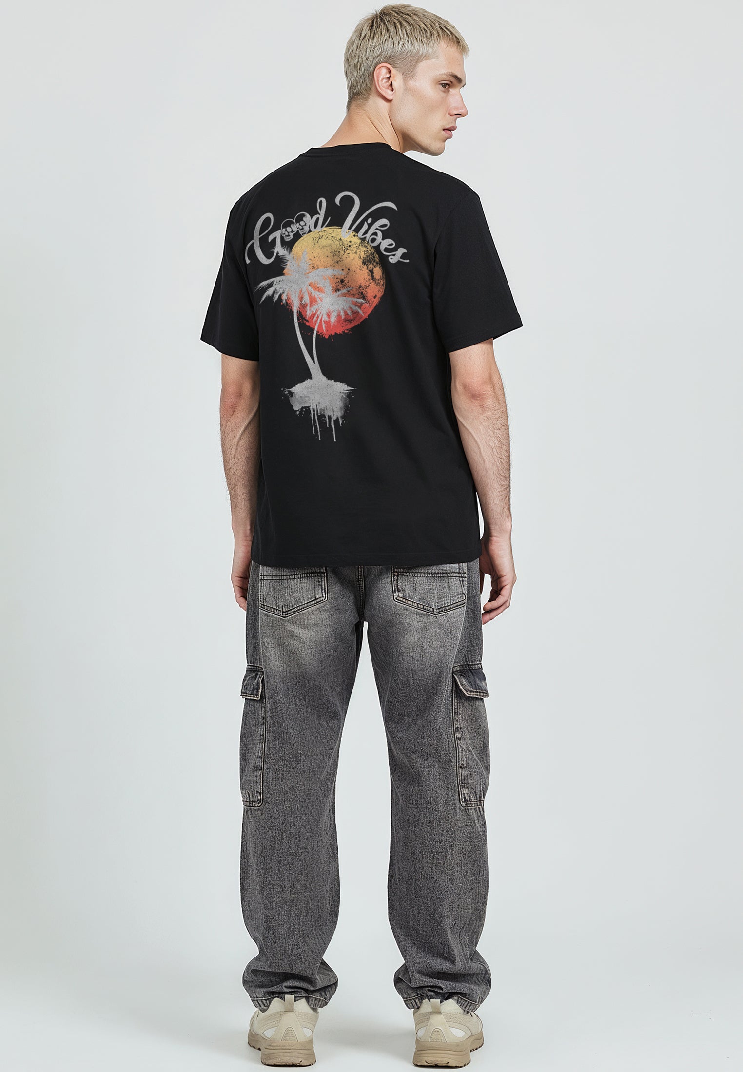 GOOD VIBES T-SHIRT BLACK