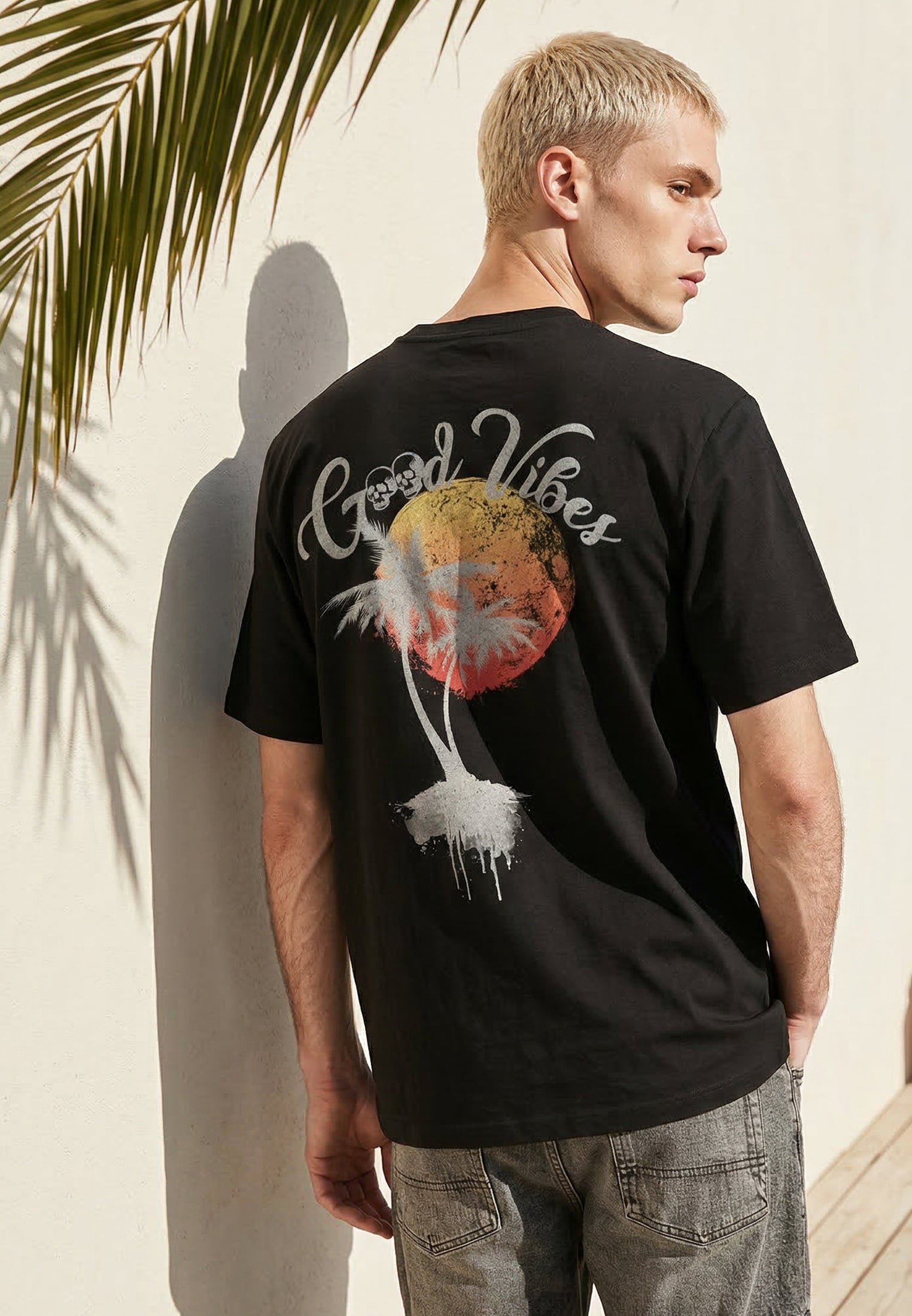 GOOD VIBES T-SHIRT BLACK