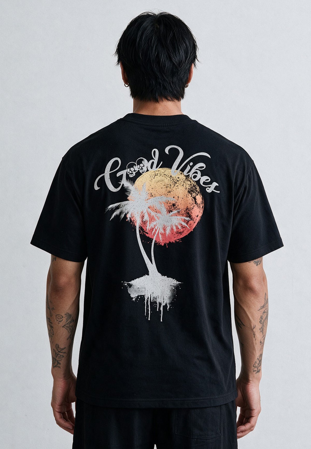 GOOD VIBES T-SHIRT BLACK