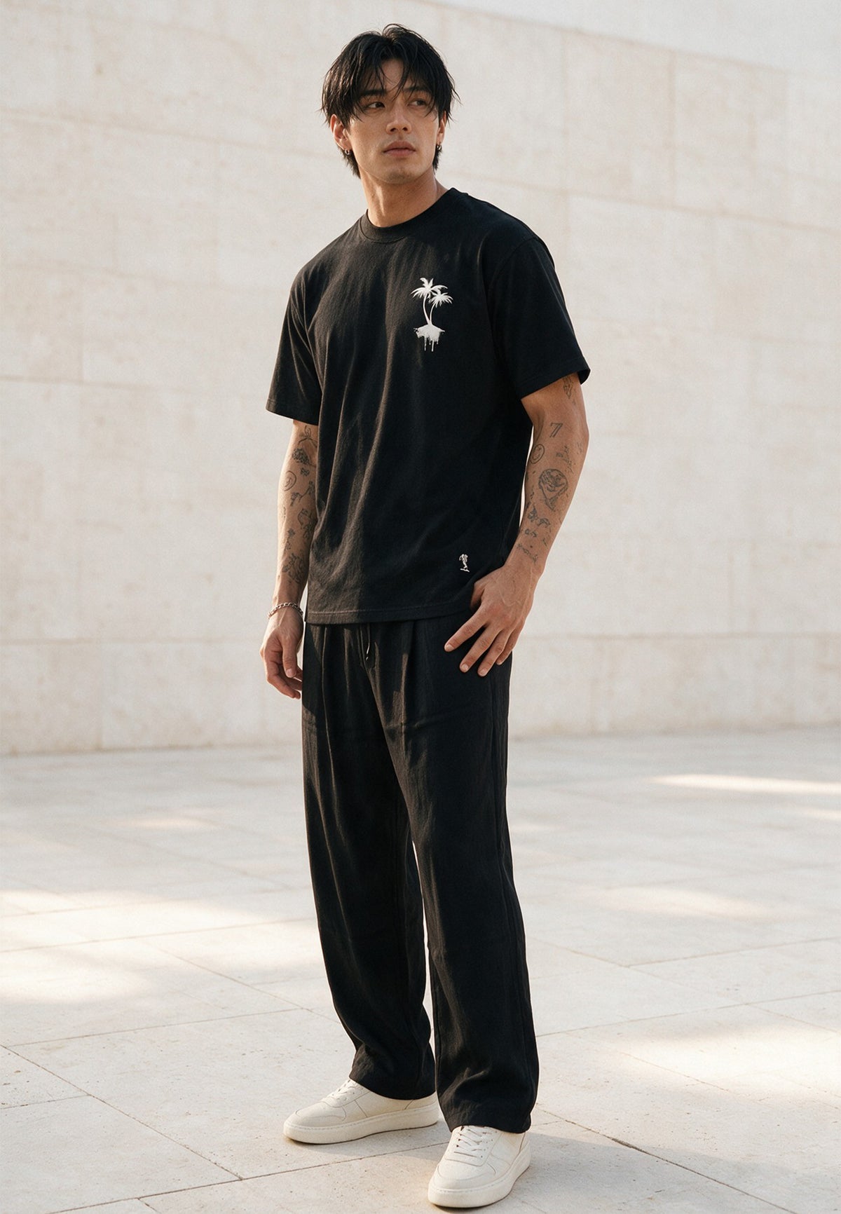 GOOD VIBES T-SHIRT BLACK