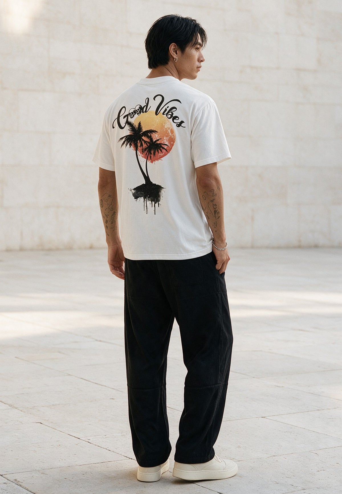 GOOD VIBES T-SHIRT WHITE