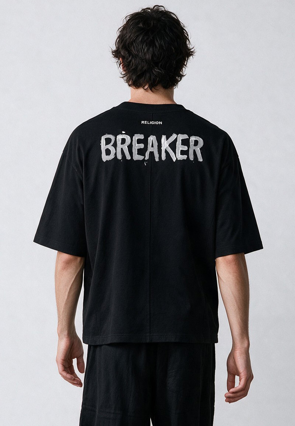 HEART BOXY T-SHIRT BLACK