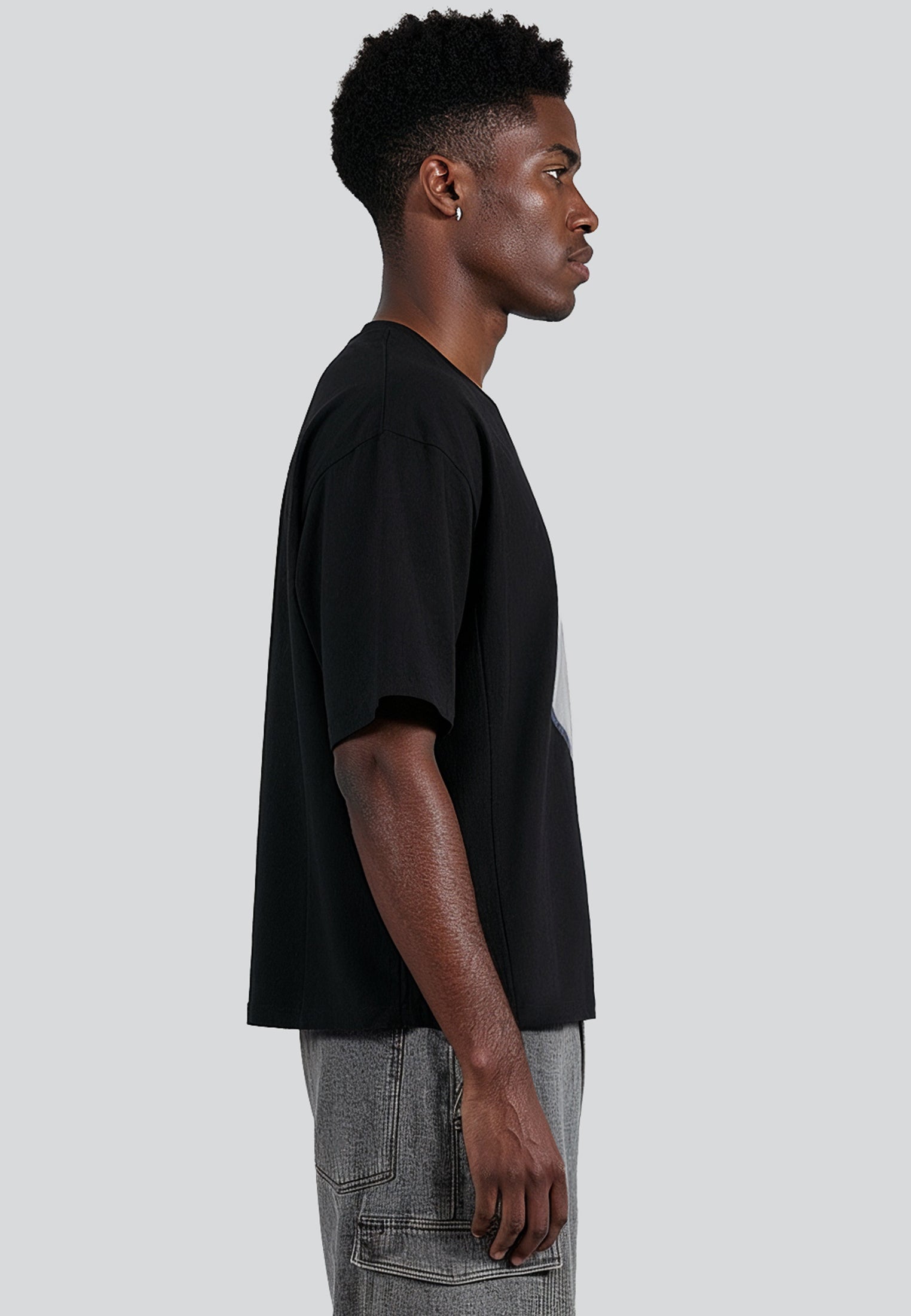 HEART CROP T-SHIRT BLACK