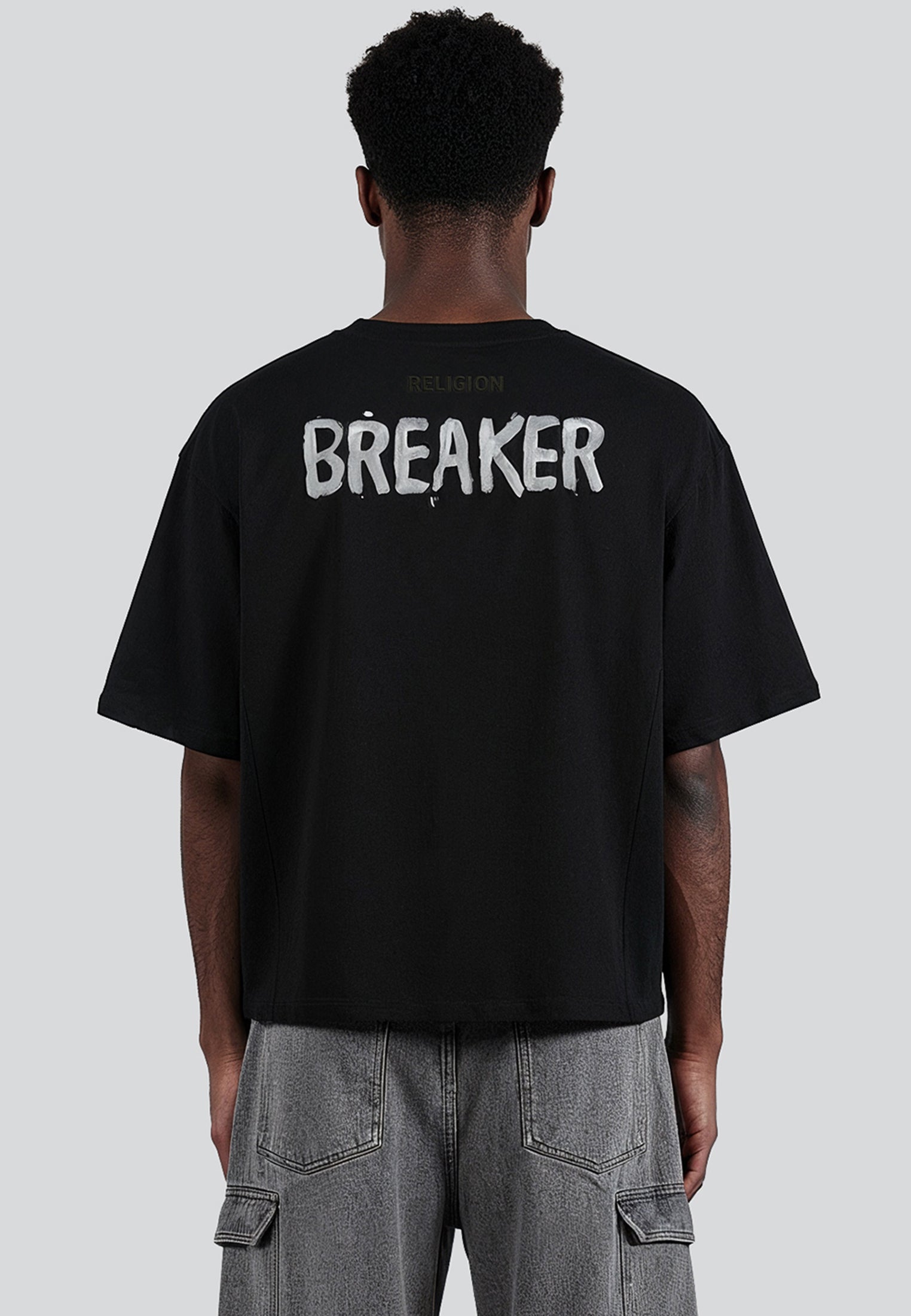 HEART CROP T-SHIRT BLACK