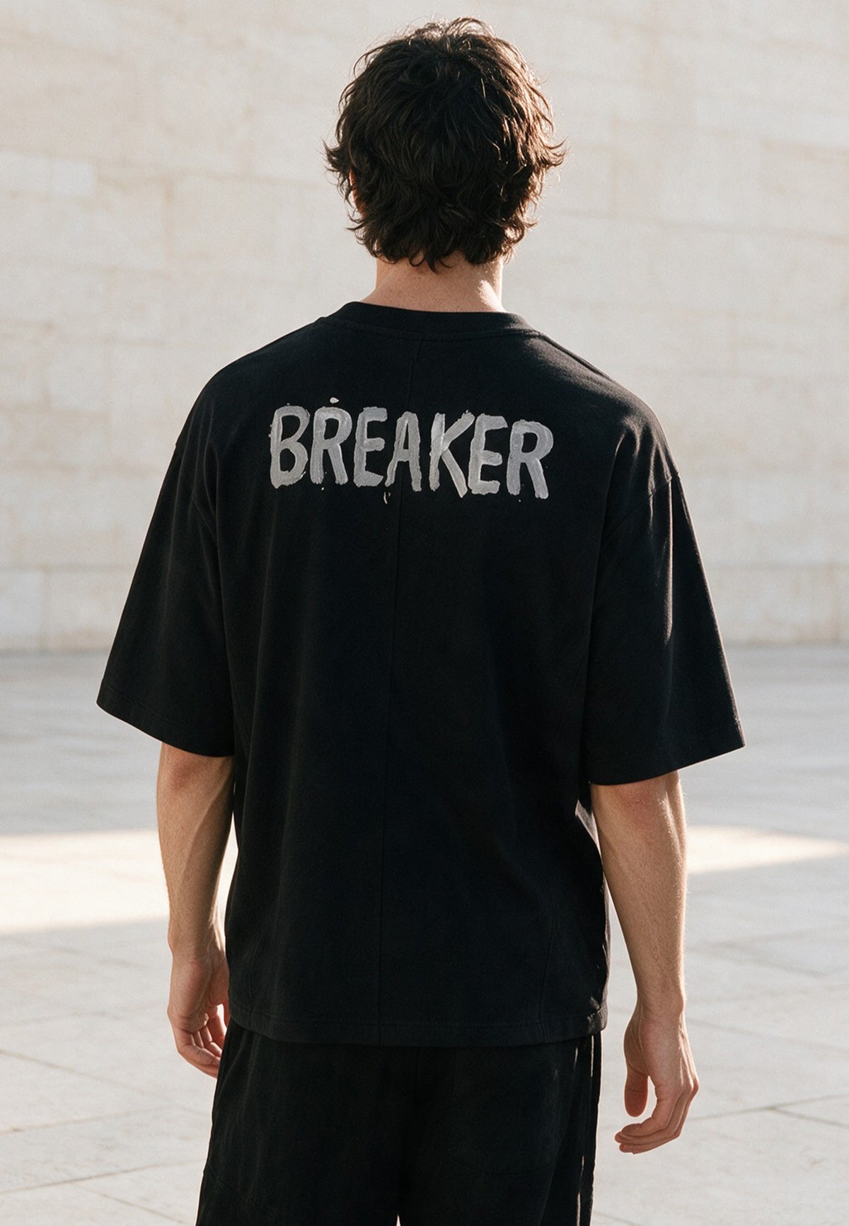 HEART BOXY T-SHIRT BLACK