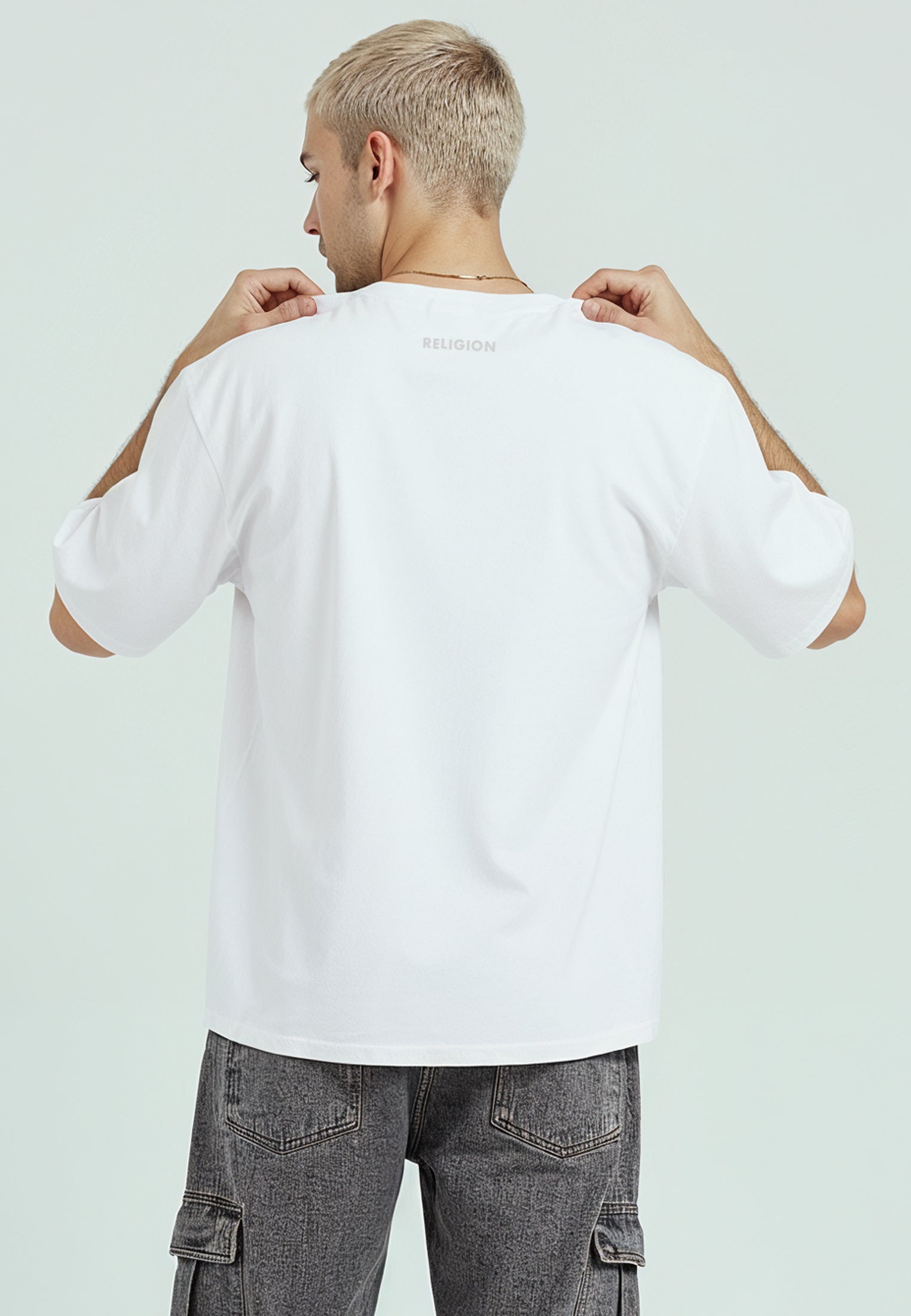 NO HEROES CROP T-SHIRT WHITE