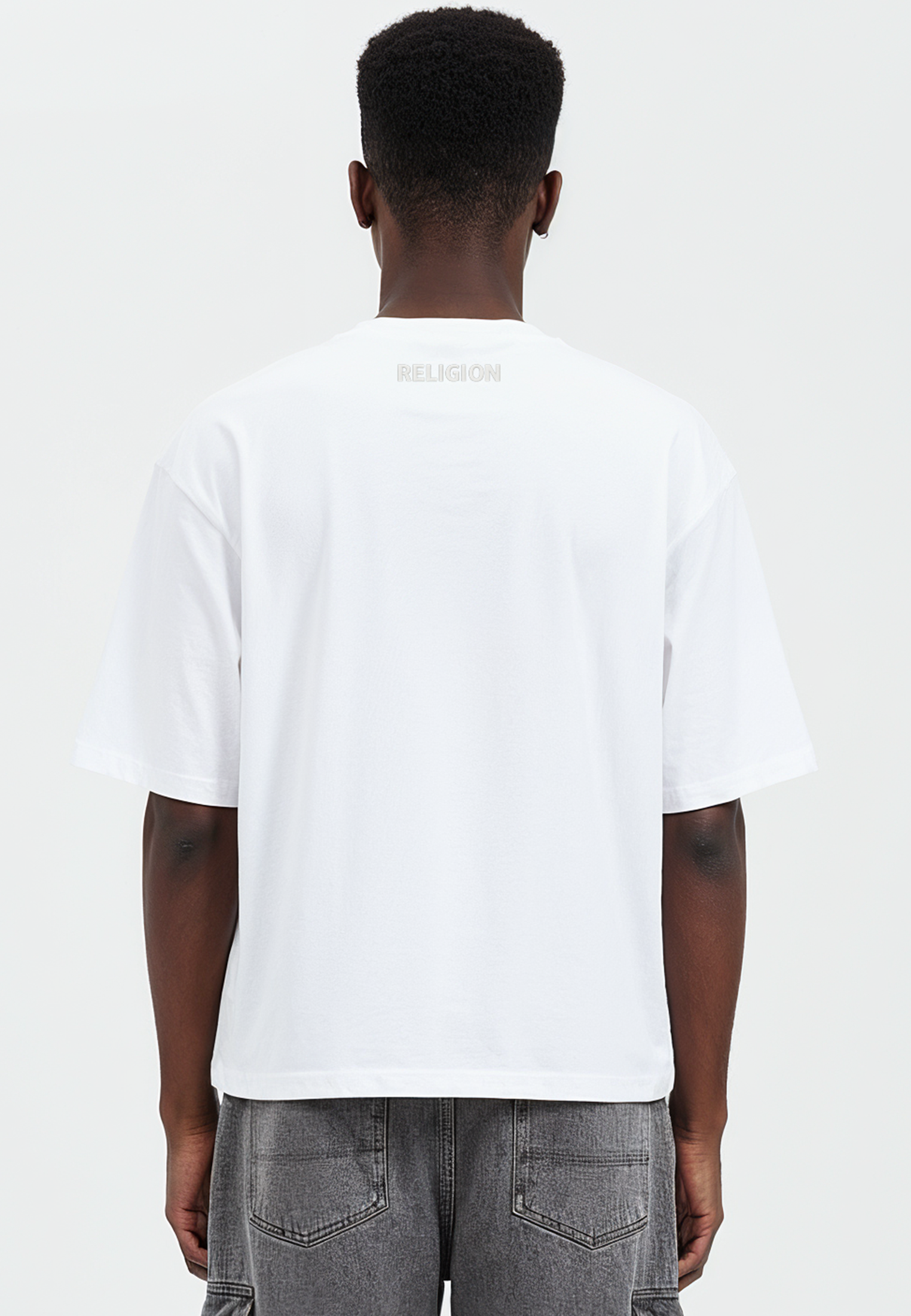 NO HEROES CROP T-SHIRT WHITE