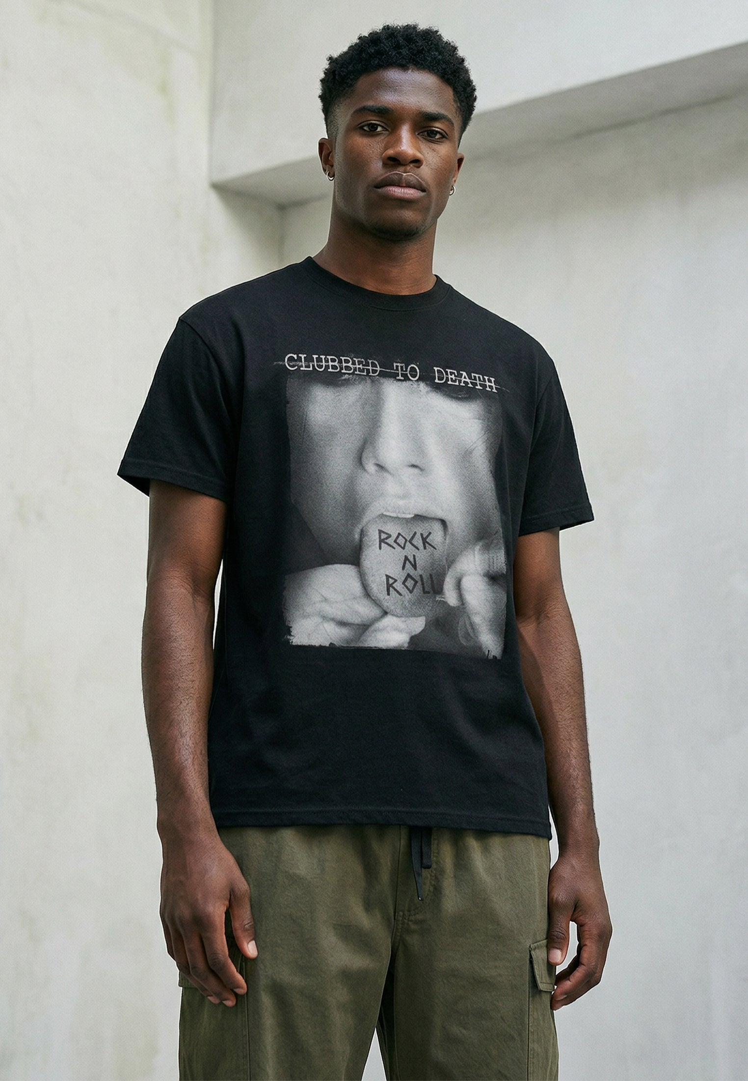 ROCK N ROLL T-SHIRT BLACK