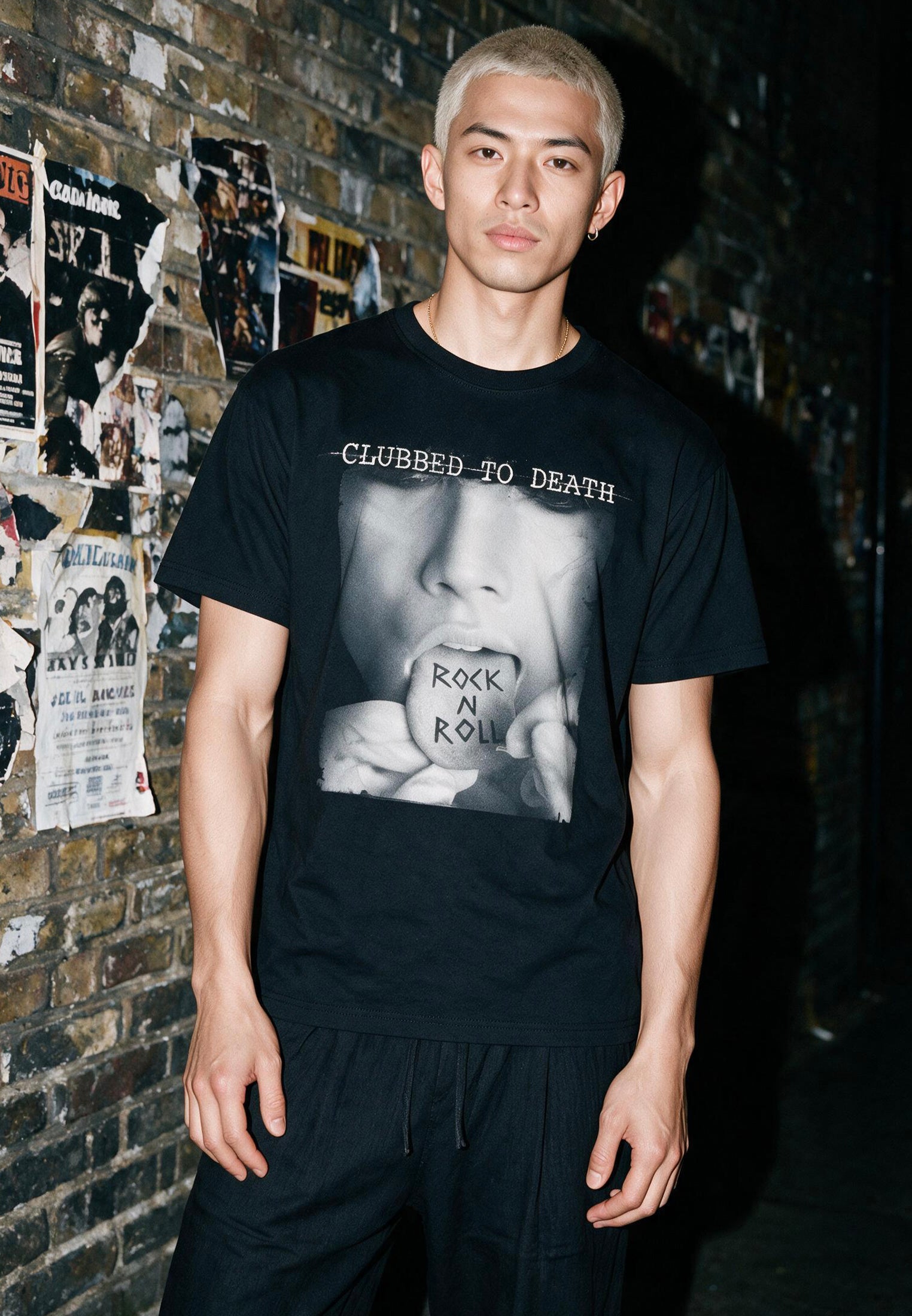 ROCK N ROLL T-SHIRT BLACK