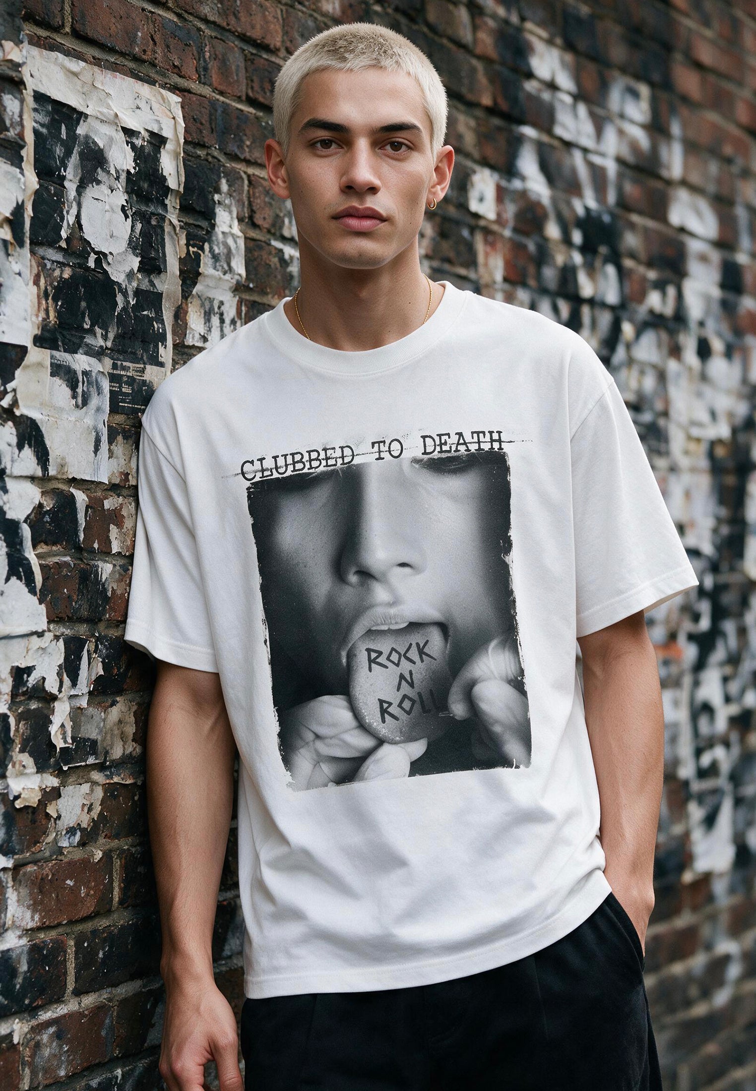 ROCK N ROLL T-SHIRT WHITE