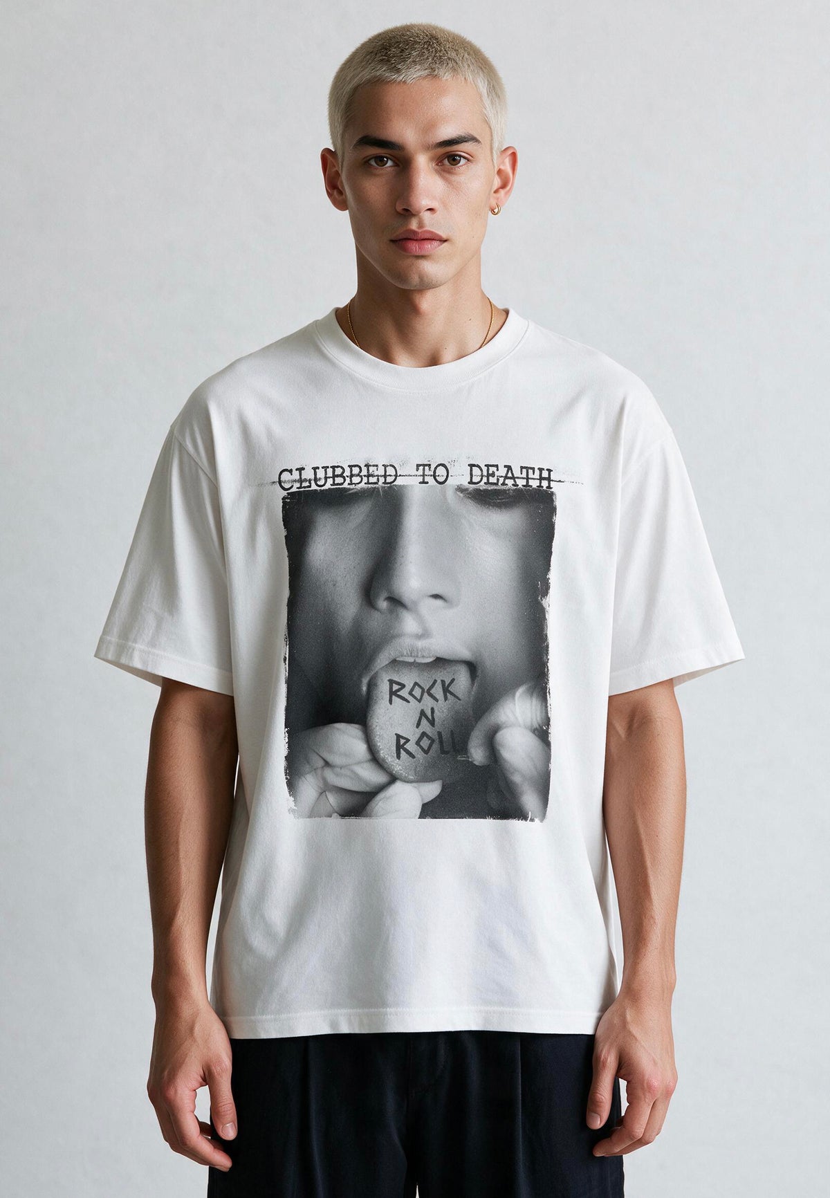 ROCK N ROLL T-SHIRT WHITE